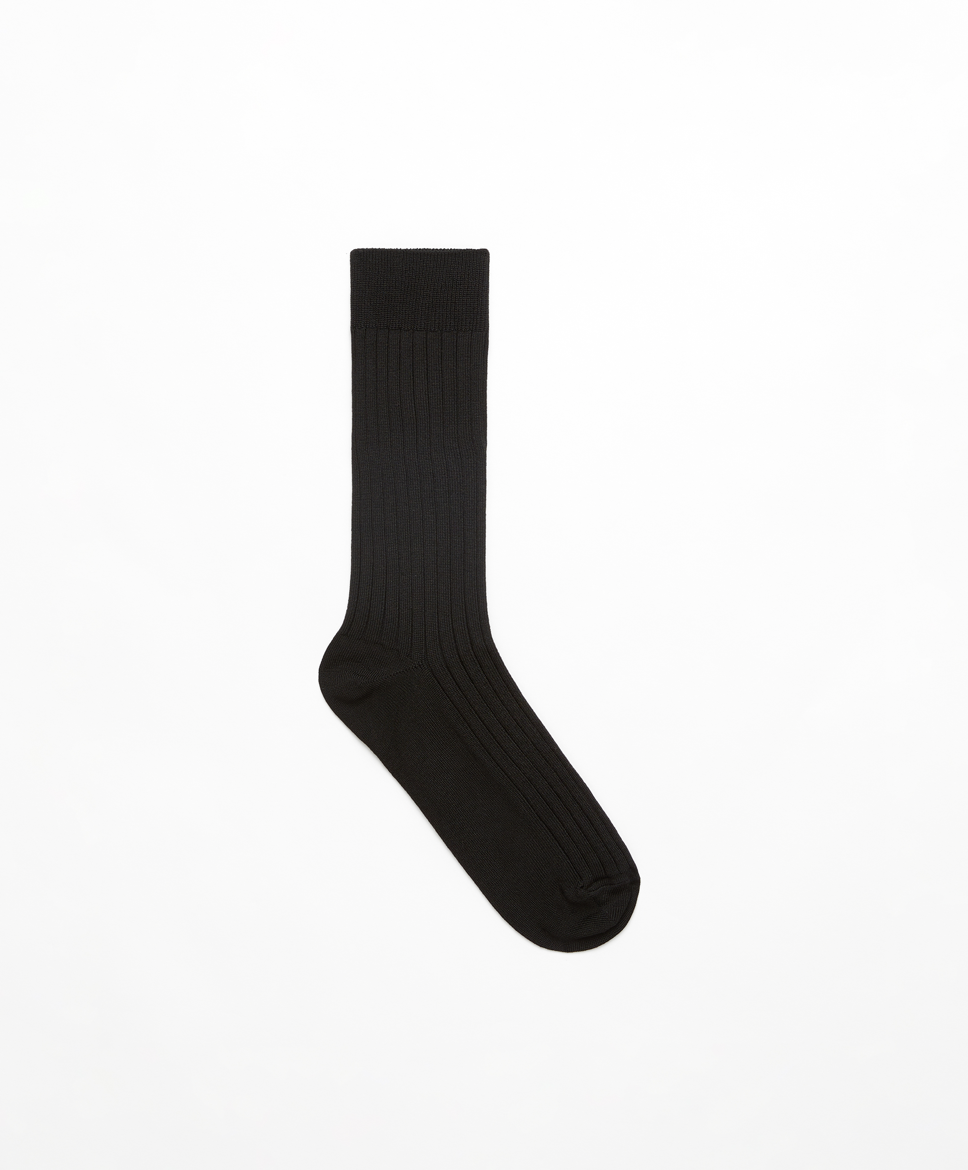 Rib silk classic socks