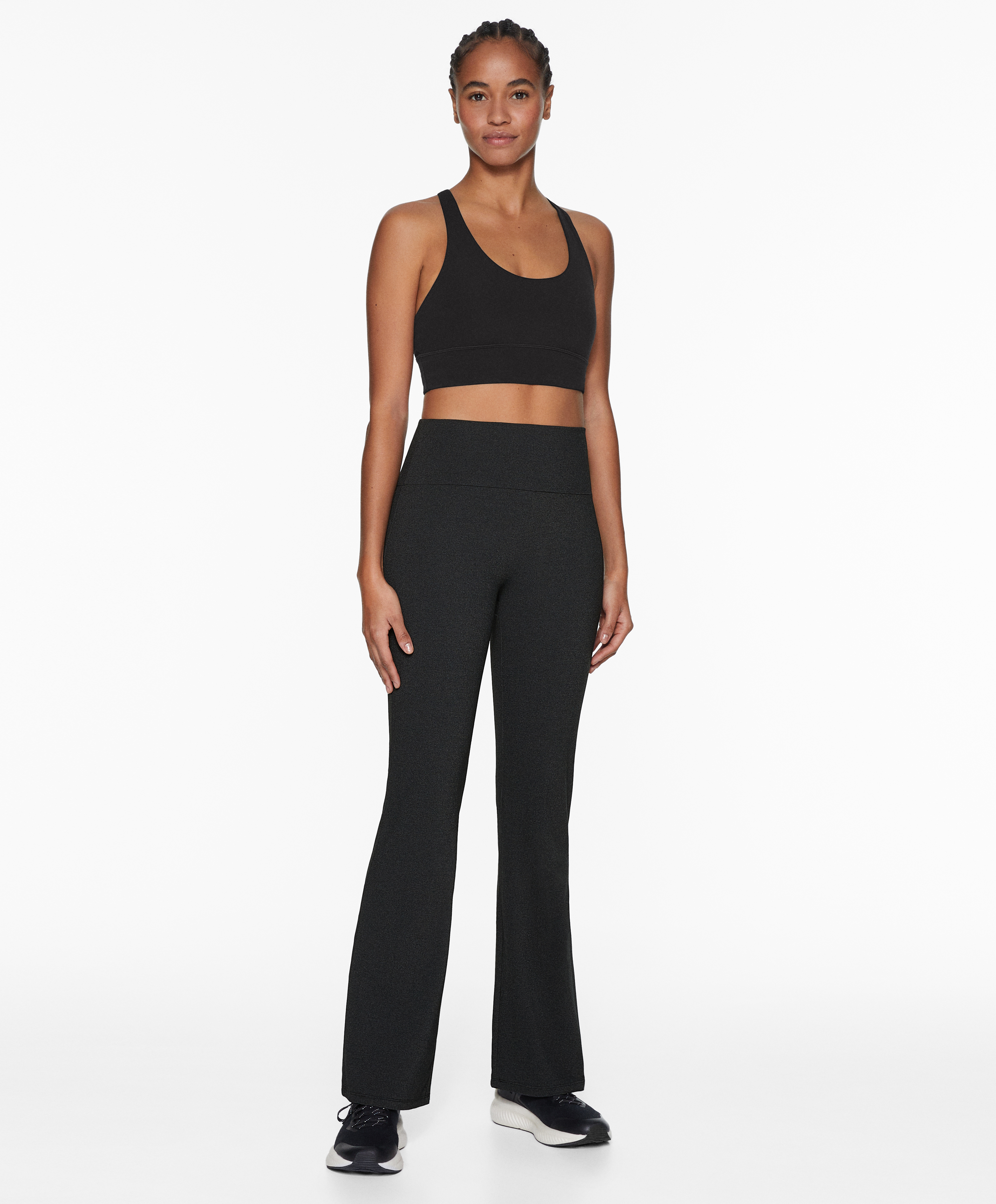 High-rise comfortlux flare trousers