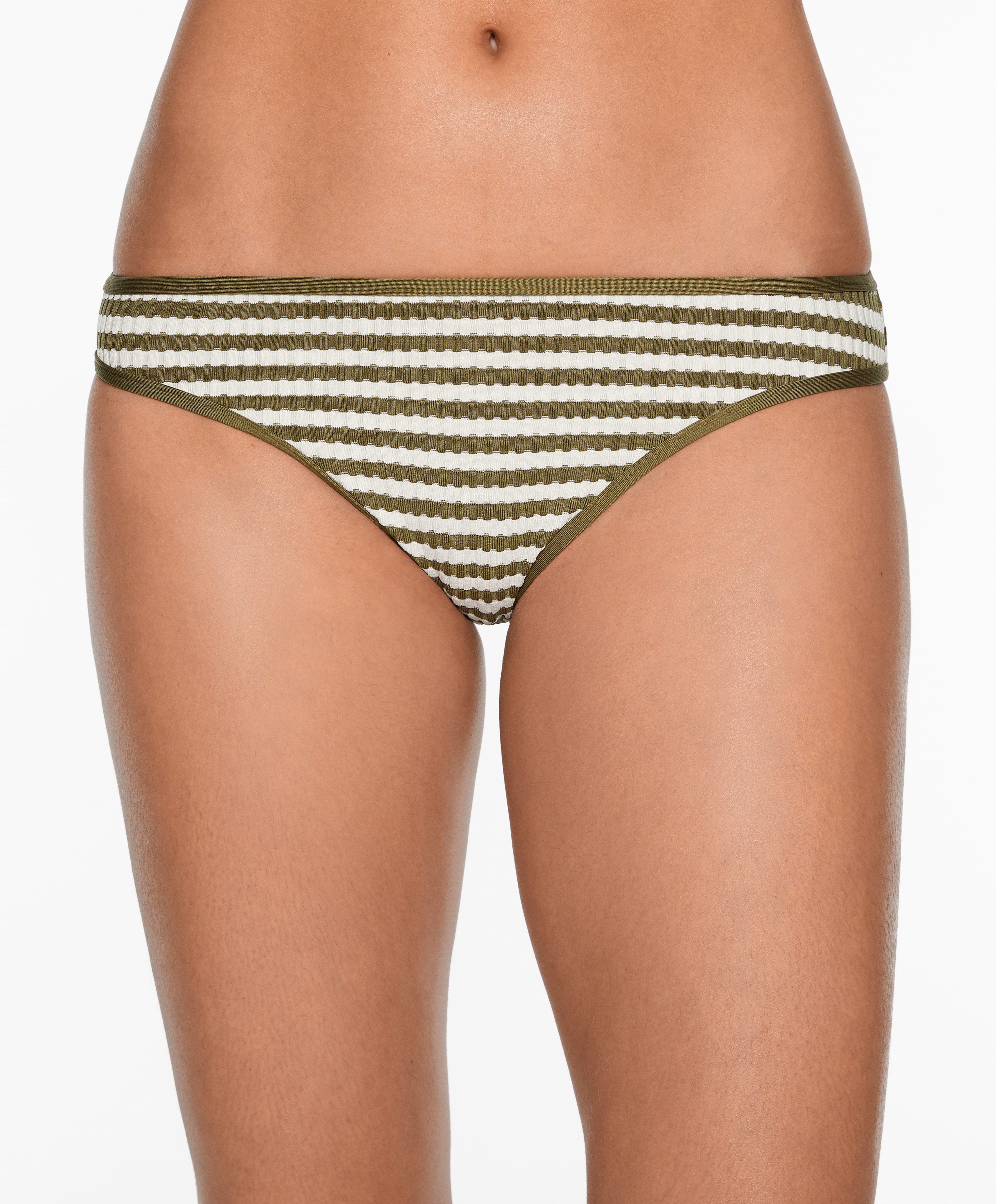 Textured stripe classic bikini briefs