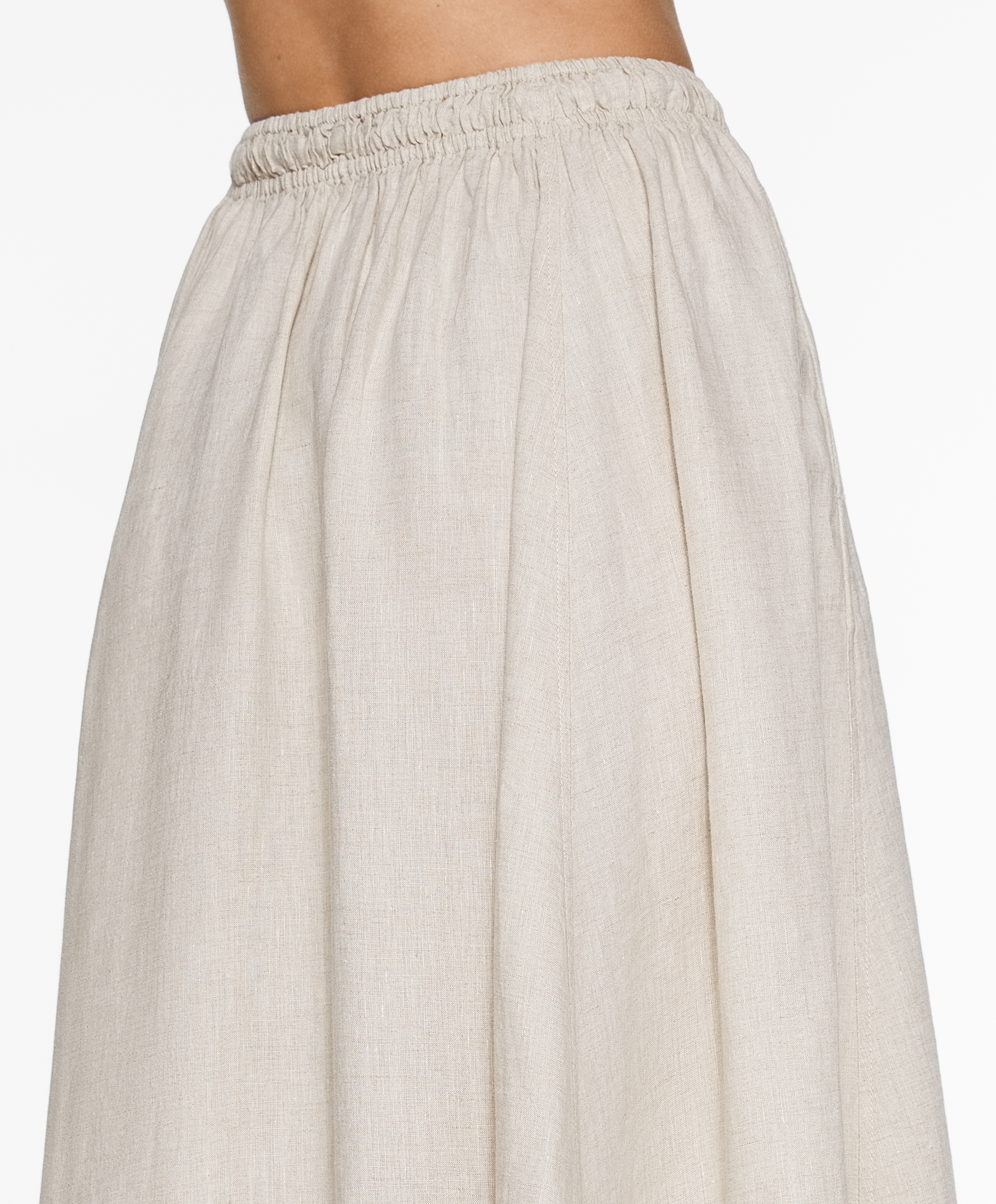 Long 100% linen skirt