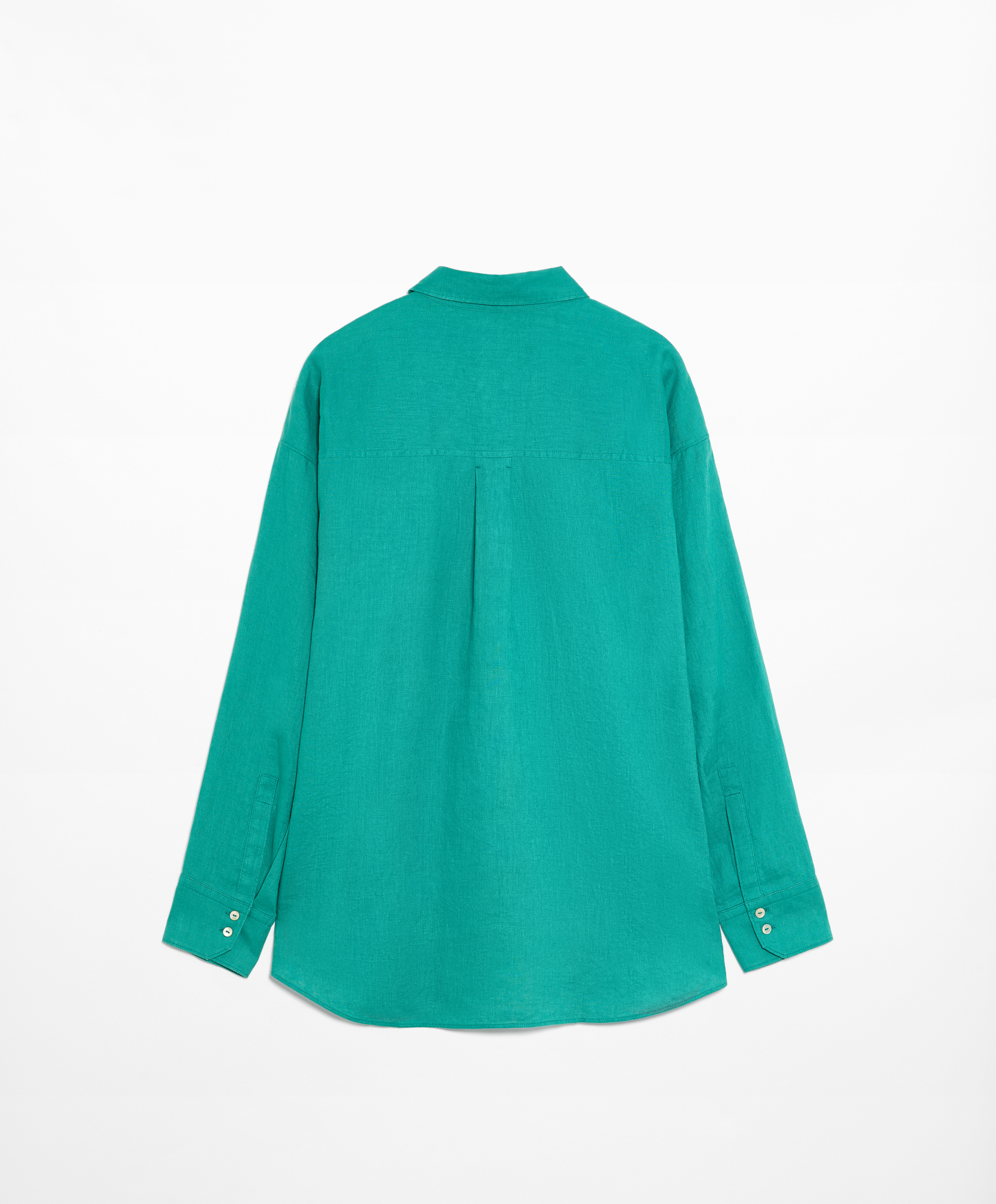 100% linen long-sleeved shirt