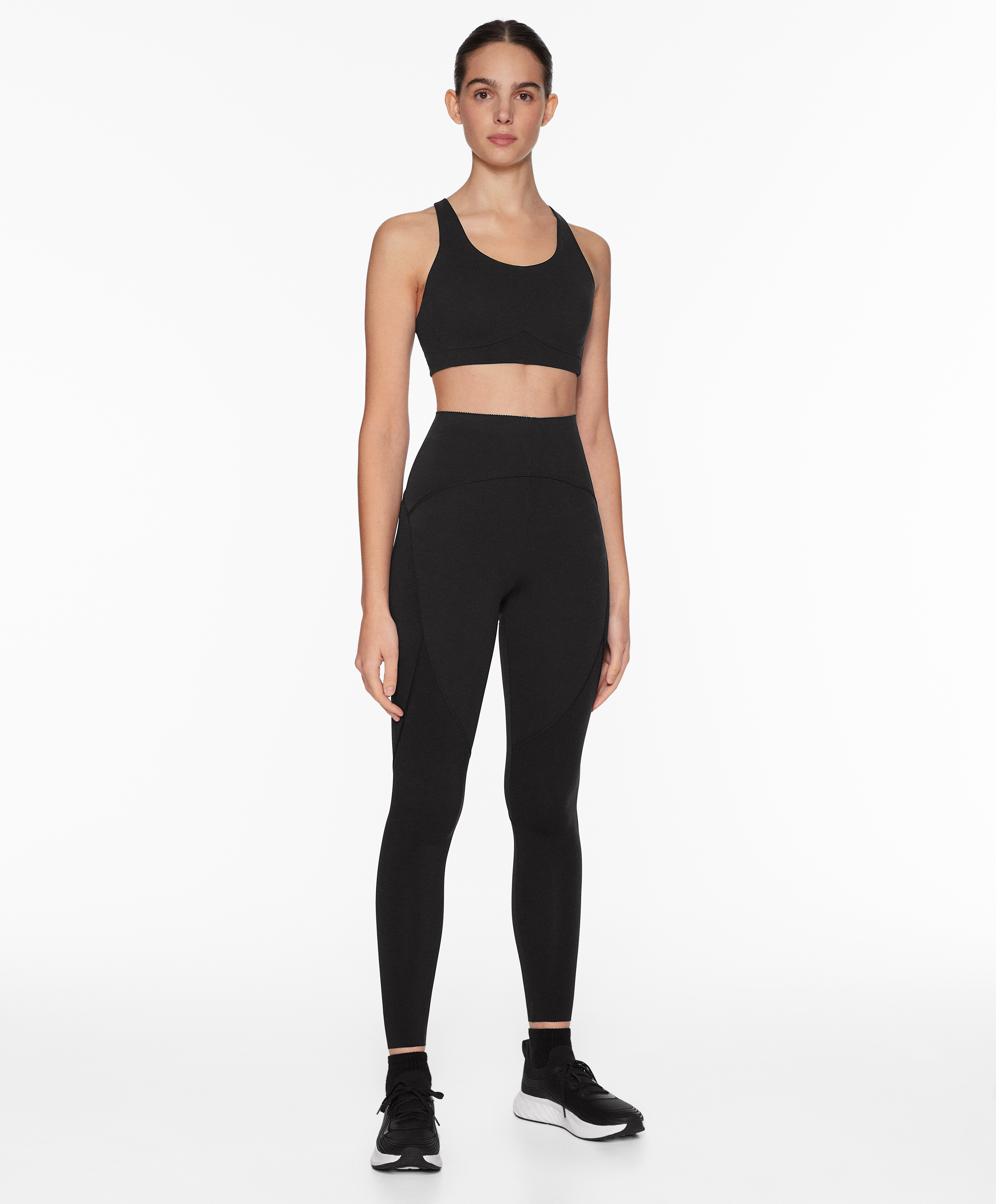 Firm support compressive sports bra