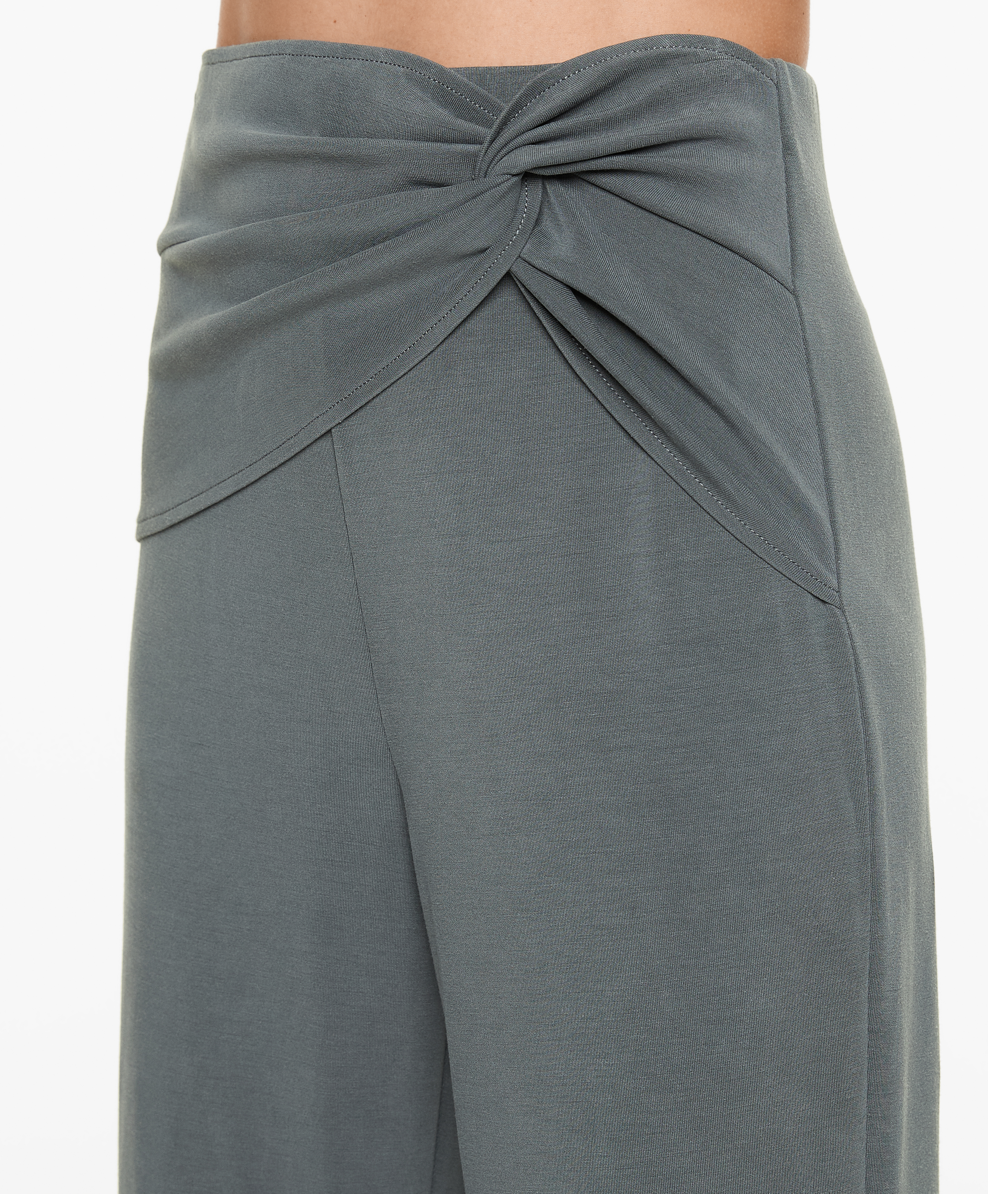 Flare trousers with modal