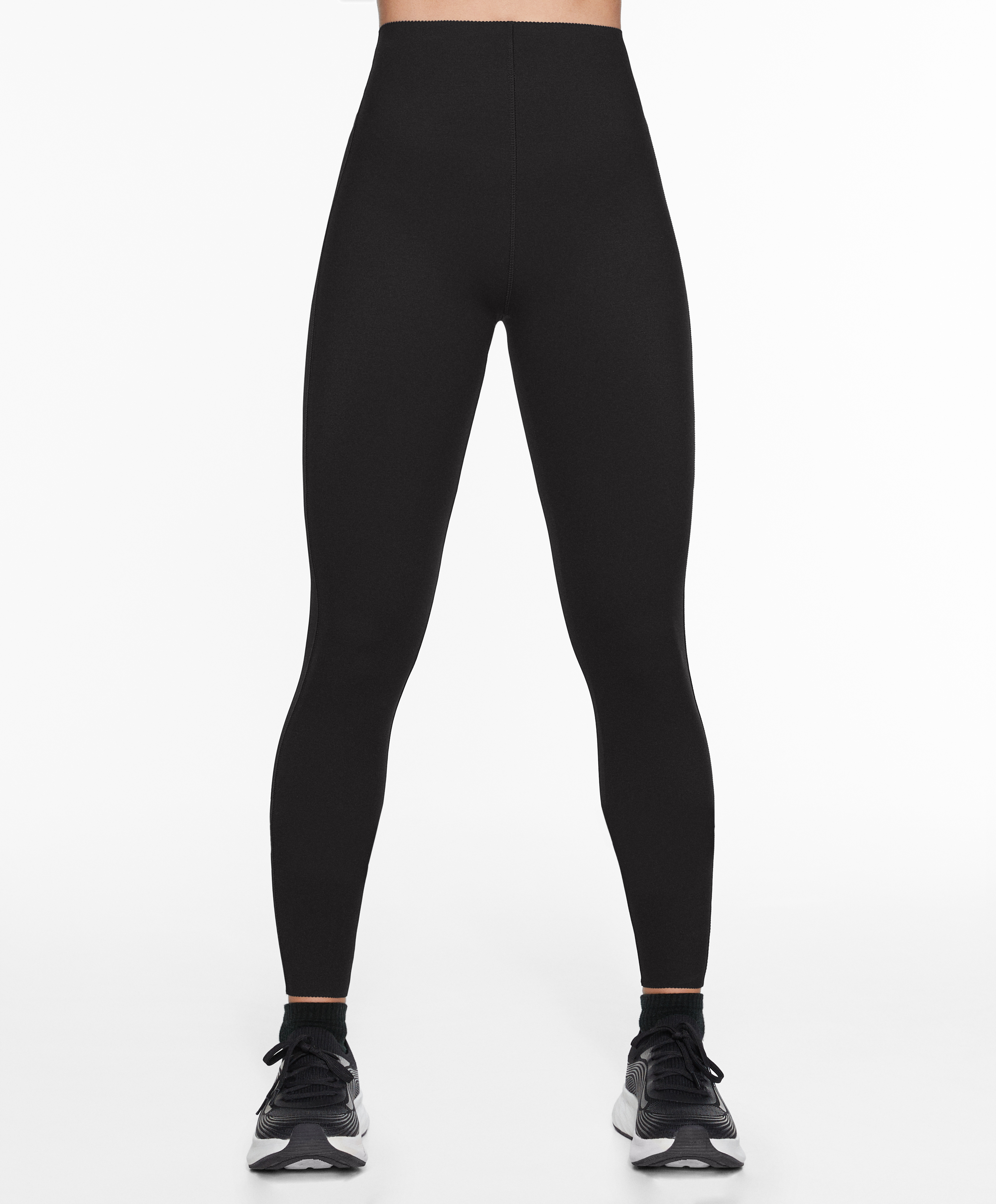 Extra-compressive core-control 65cm ankle-length leggings