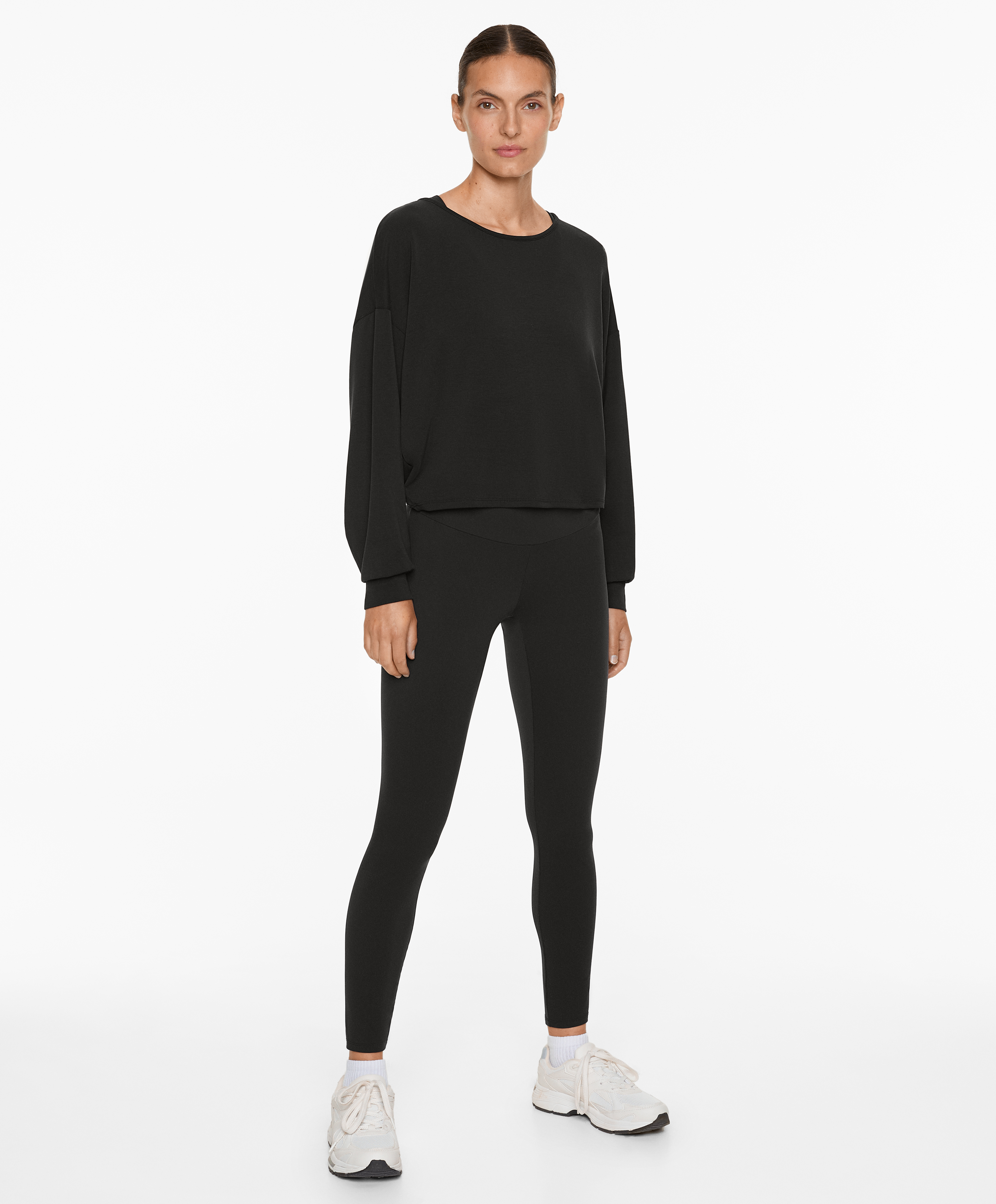 Wrap sweatshirt with modal