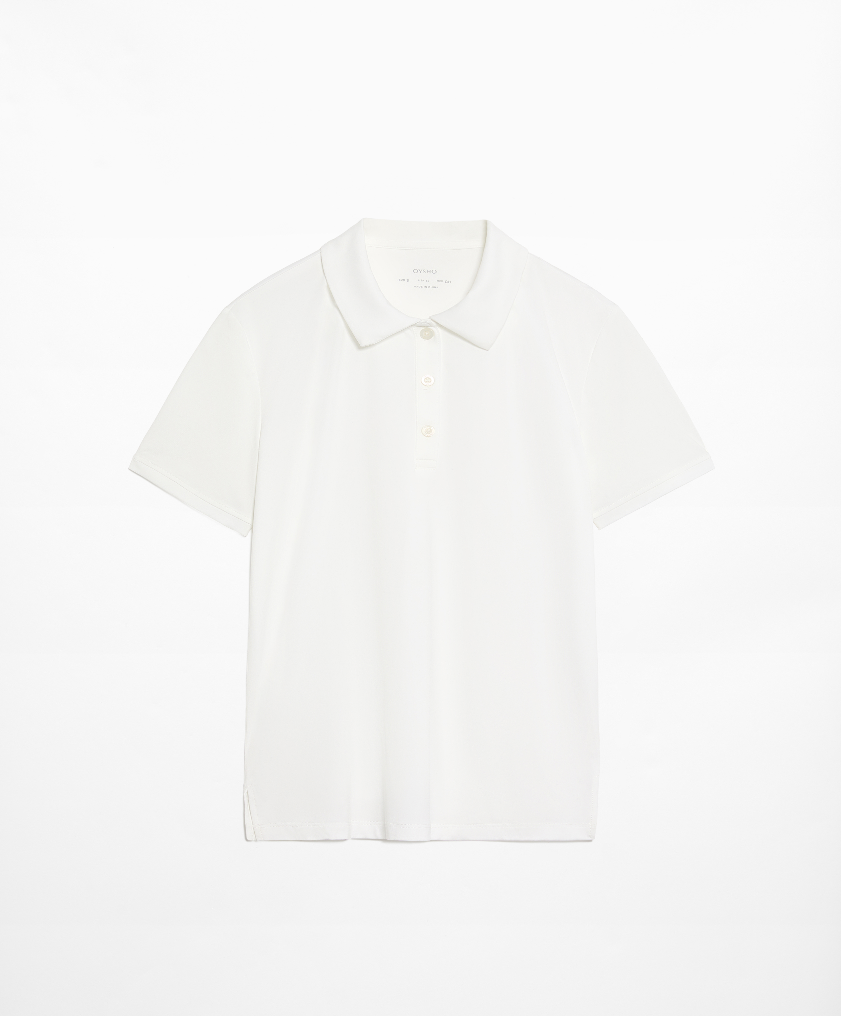 Short-sleeved technical polo shirt