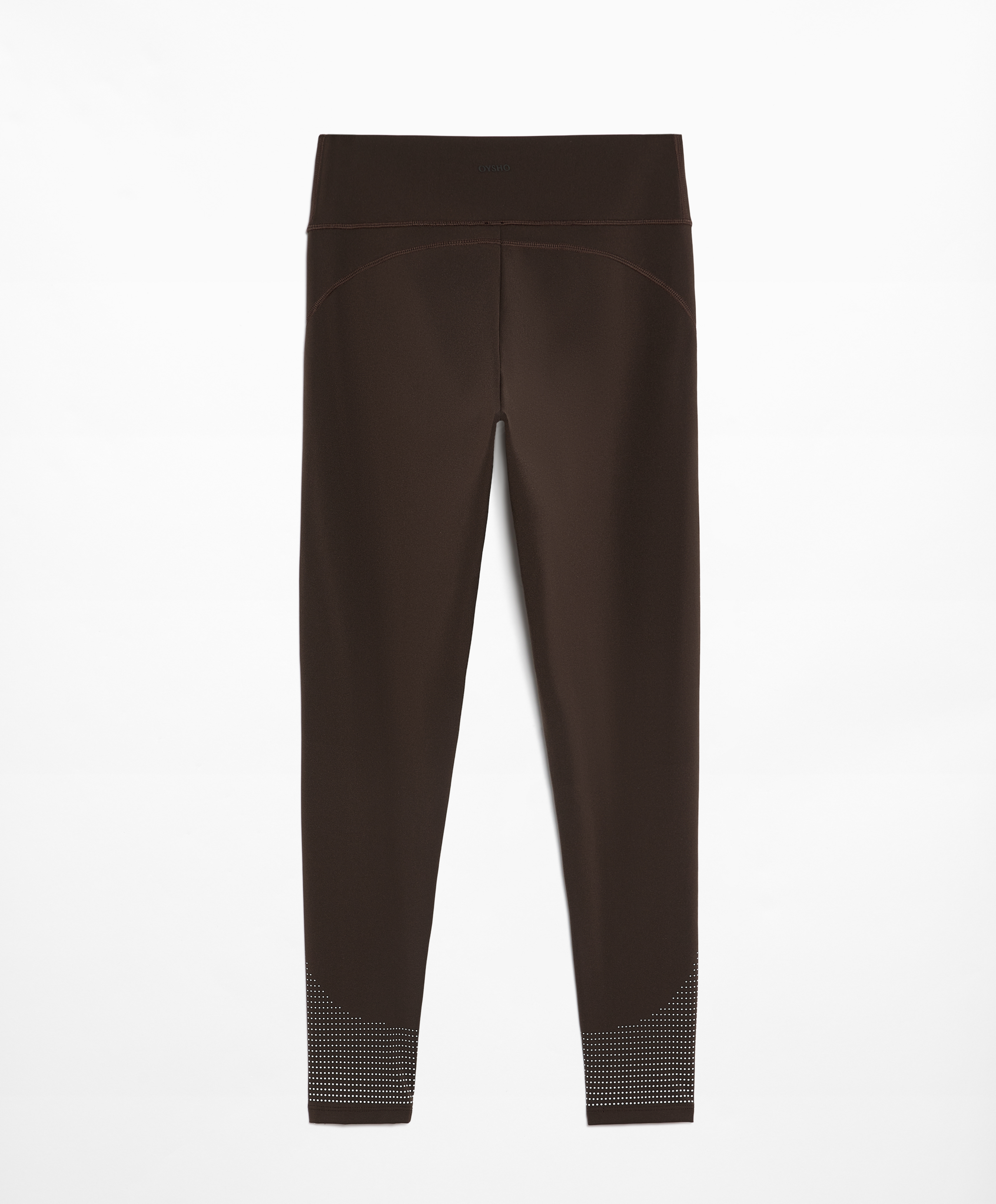 Compressive running high-rise 65cm ankle-length leggings