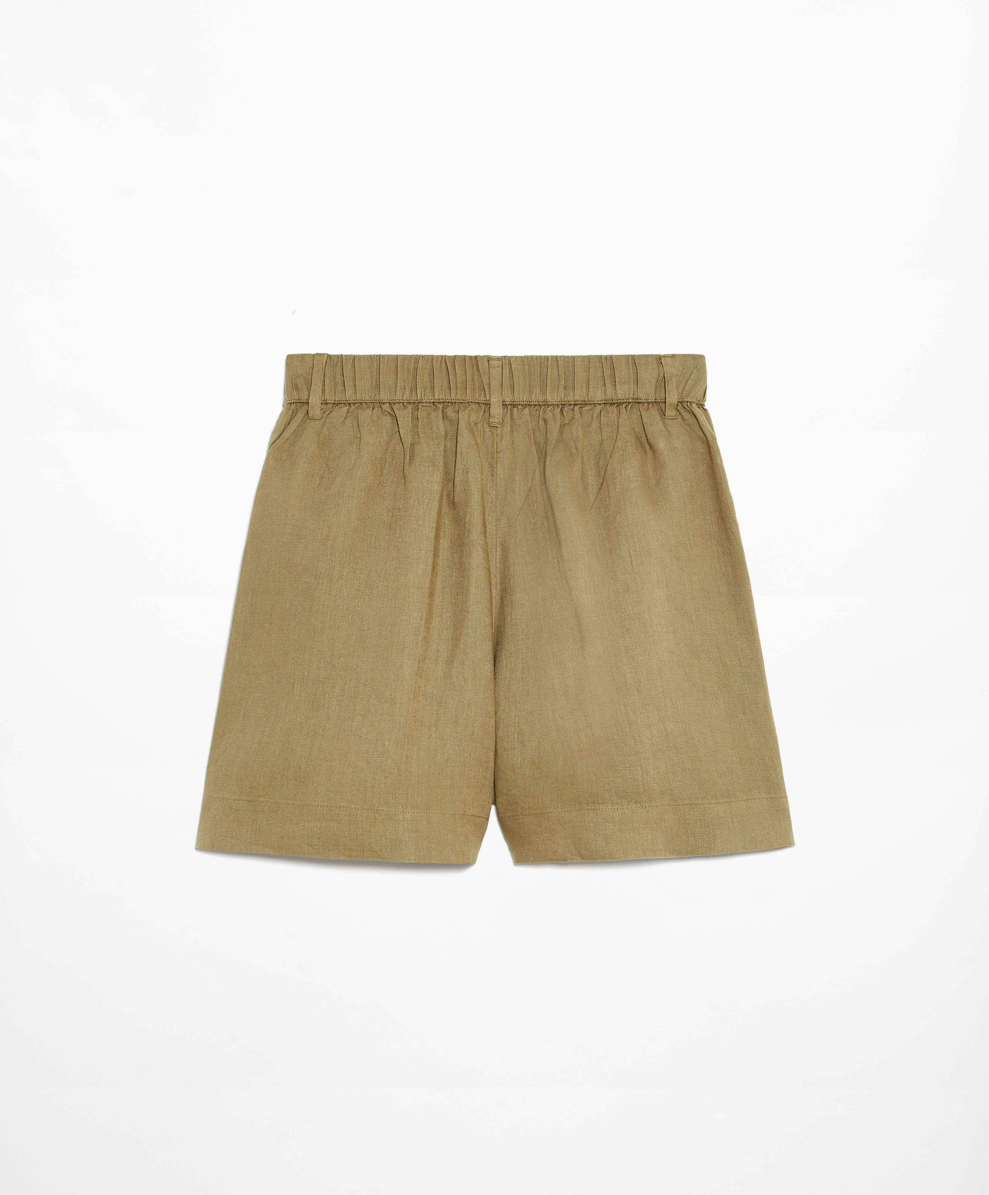 100% linen tailored-fit shorts