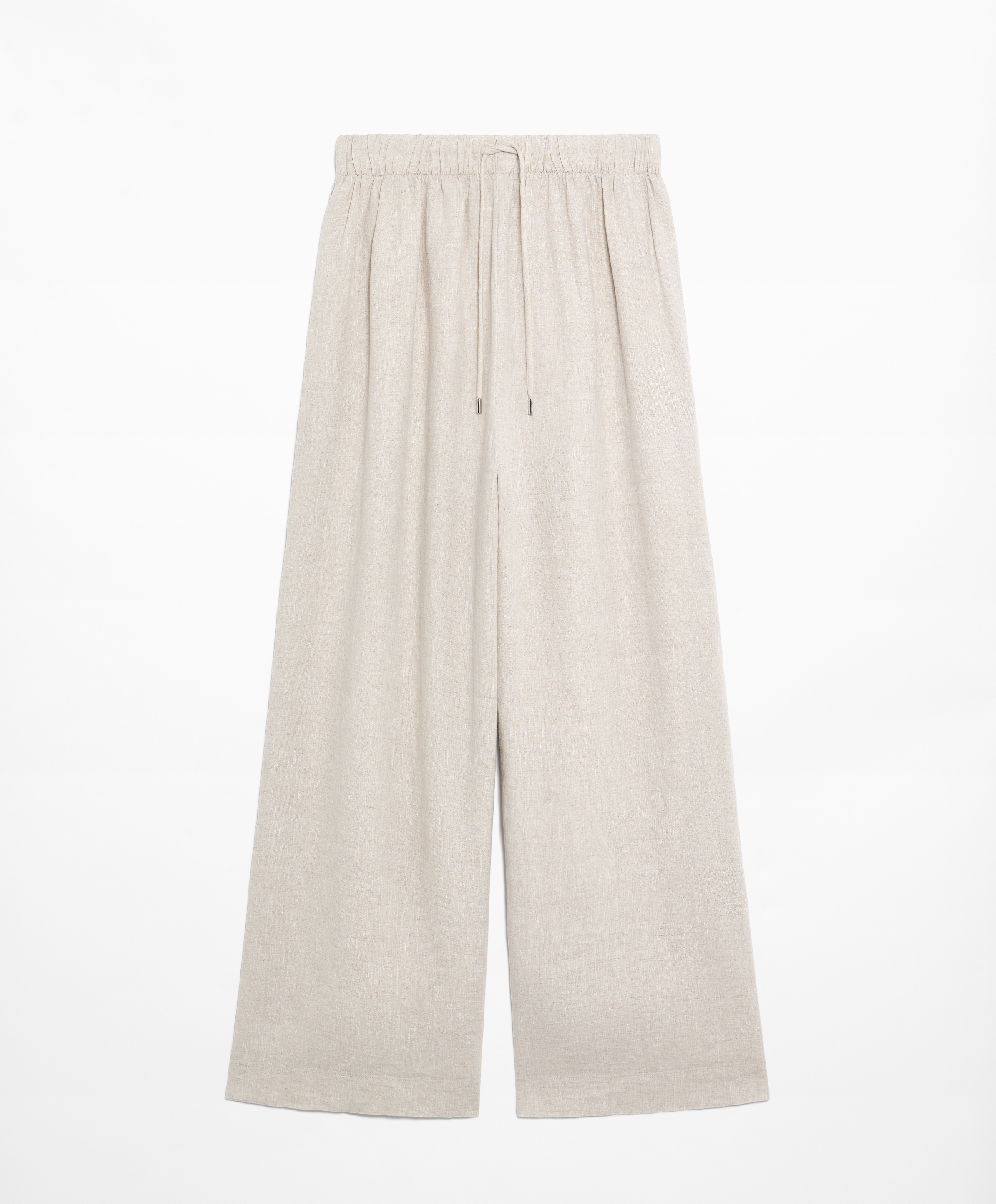 Straight cut 100% linen trousers