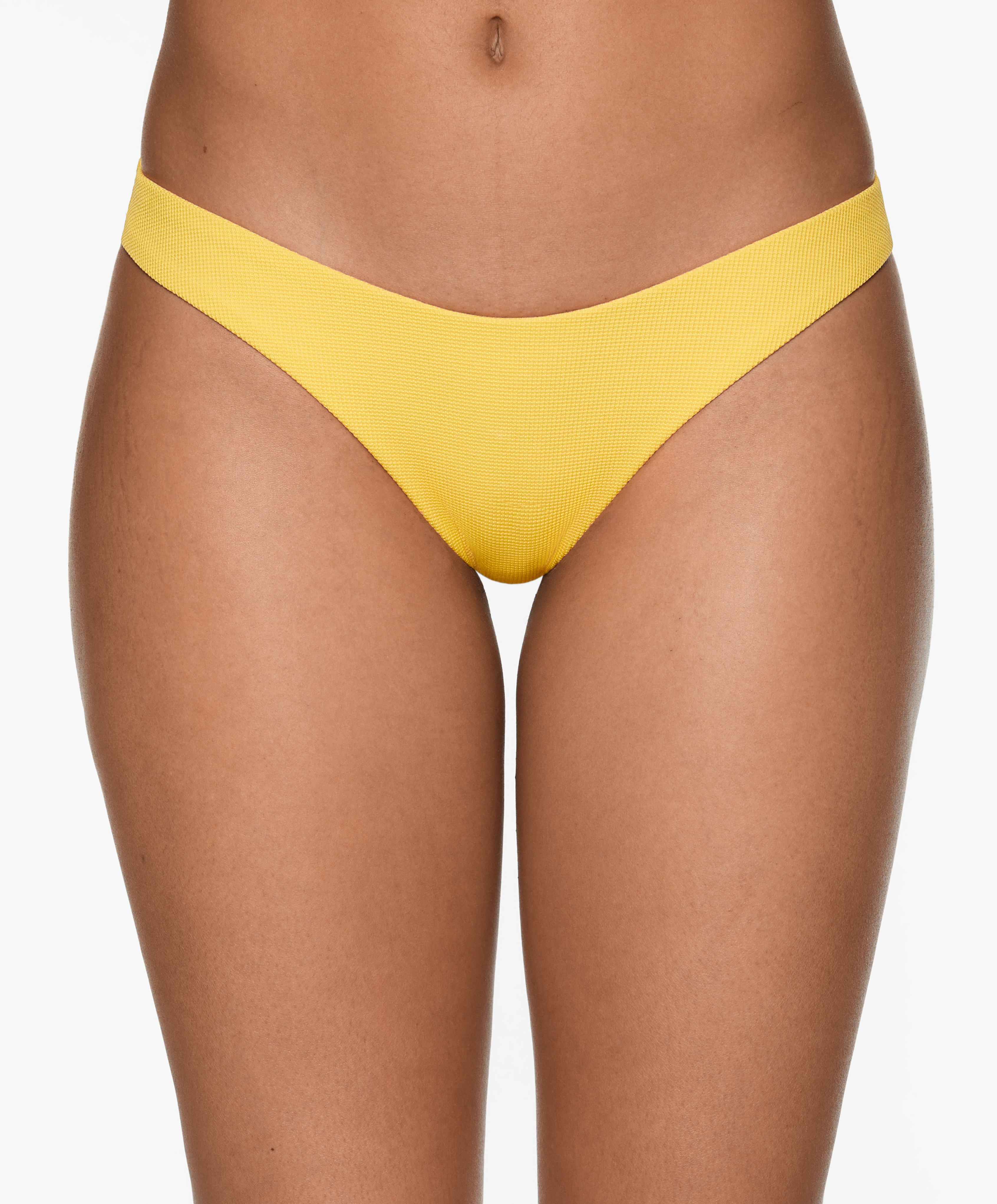 U-cut piqué Brazilian bikini briefs