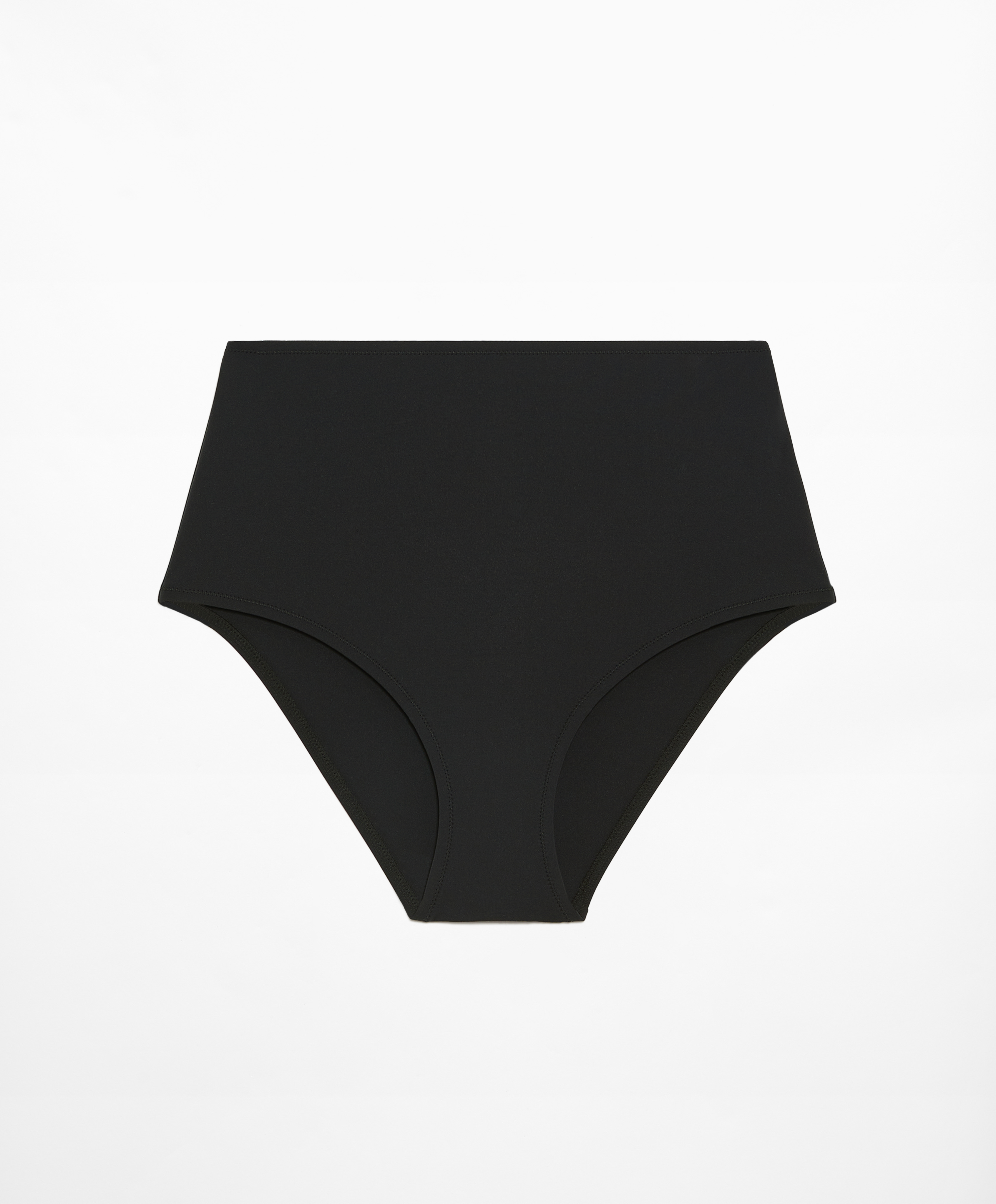 Shapewear-effect high-coverage bikini briefs