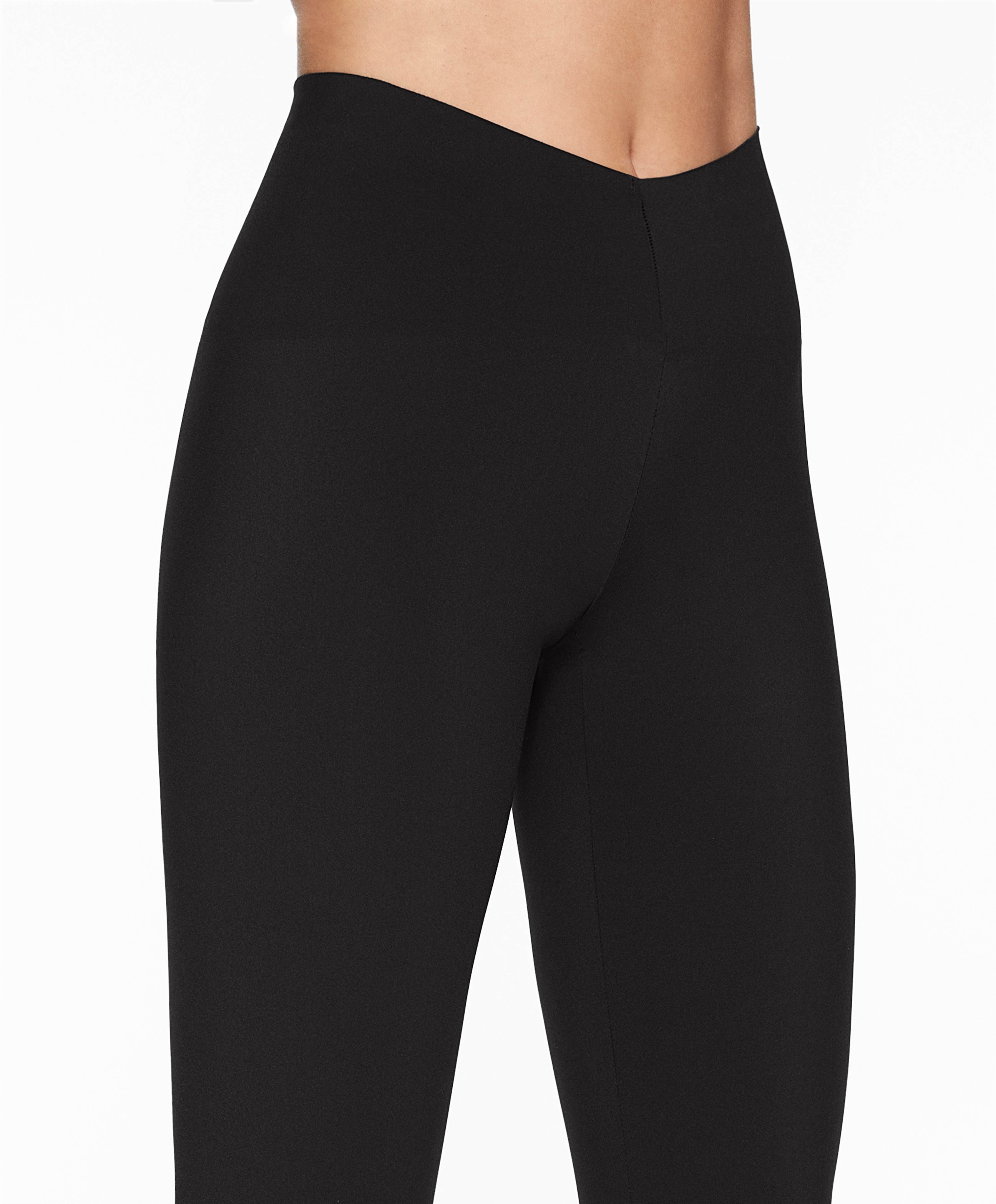 V-cut light-touch 65cm ankle-length leggings