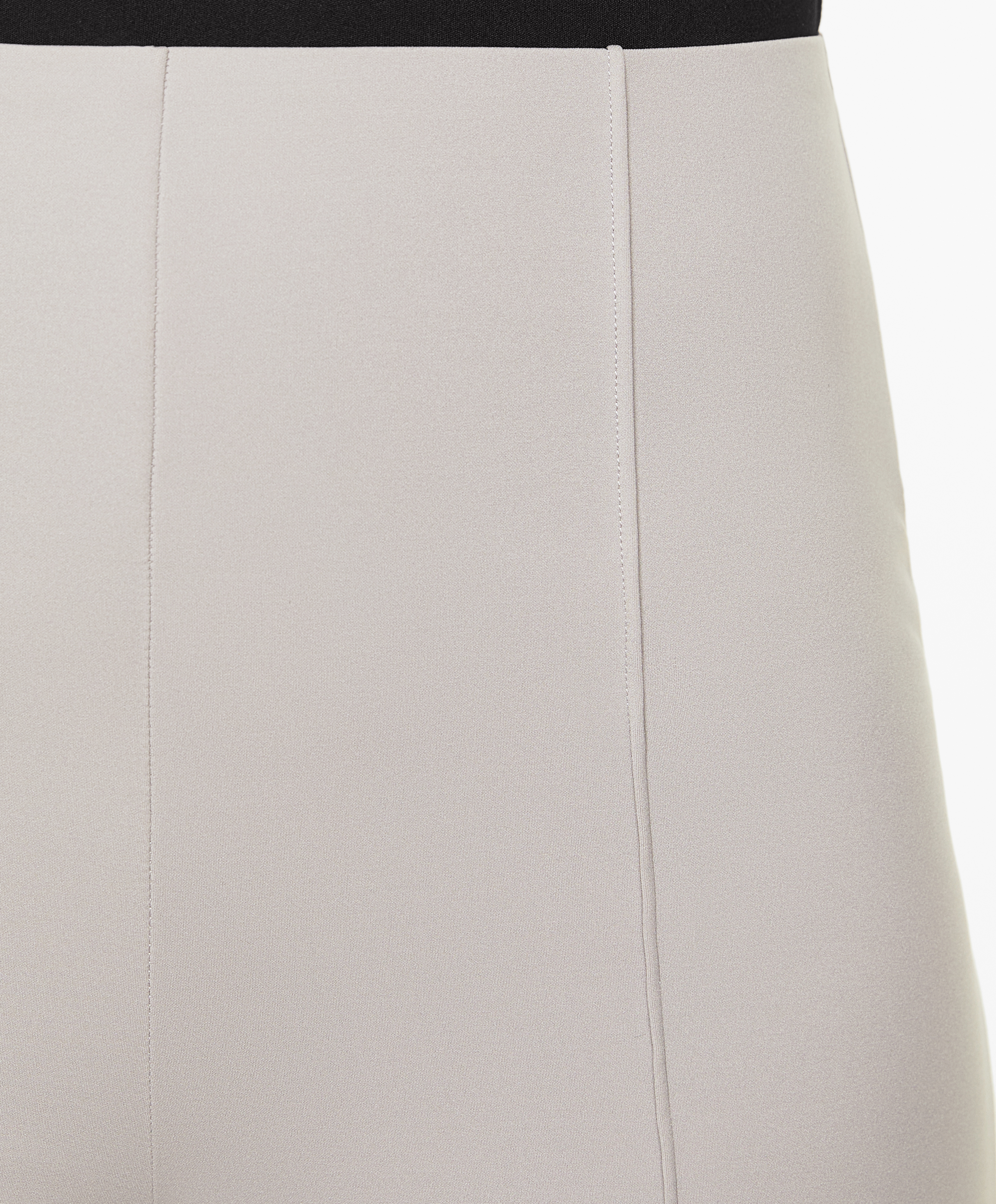 Neoprene-effect straight-leg trousers