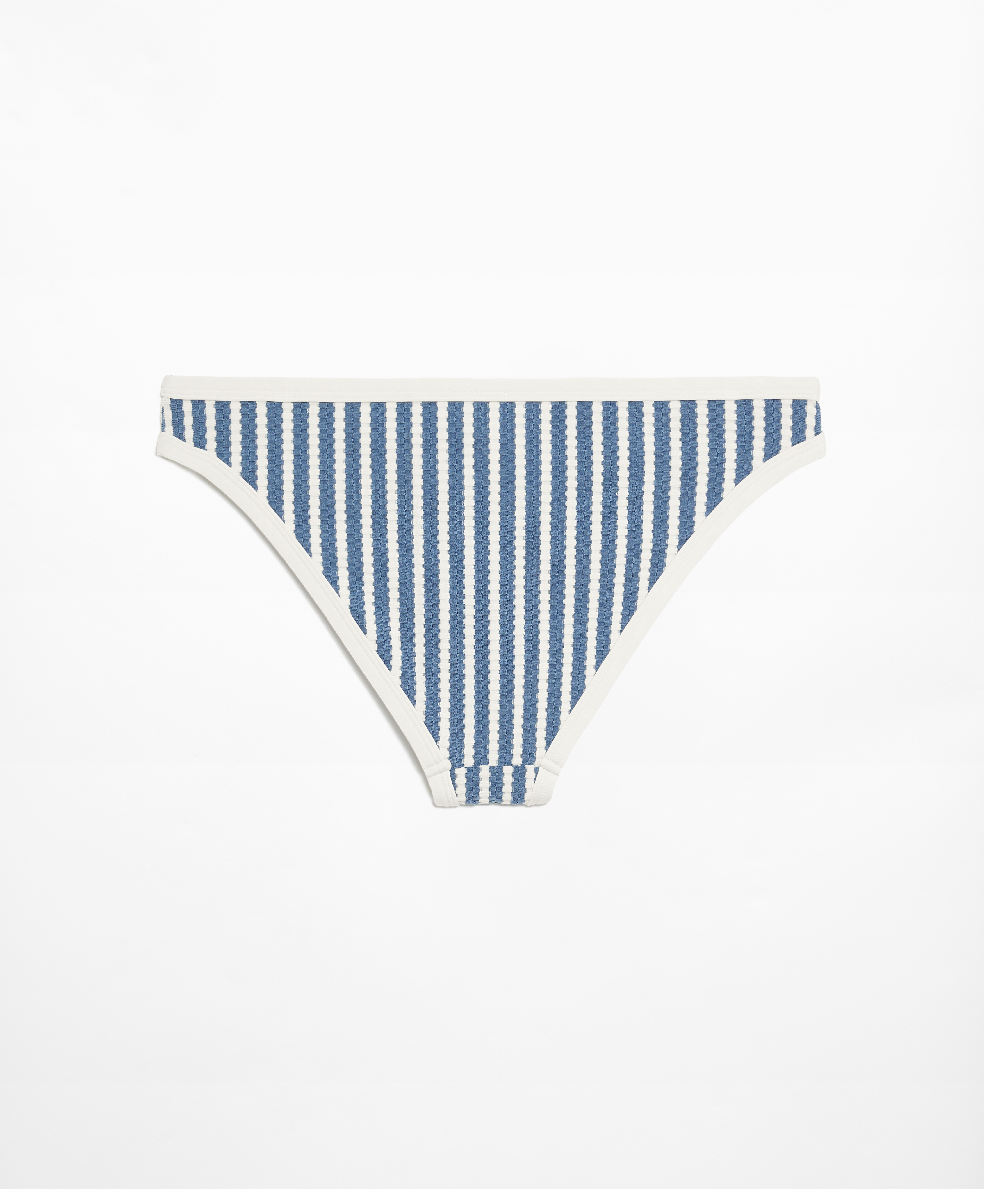 Trim textured stripe classic bikini briefs
