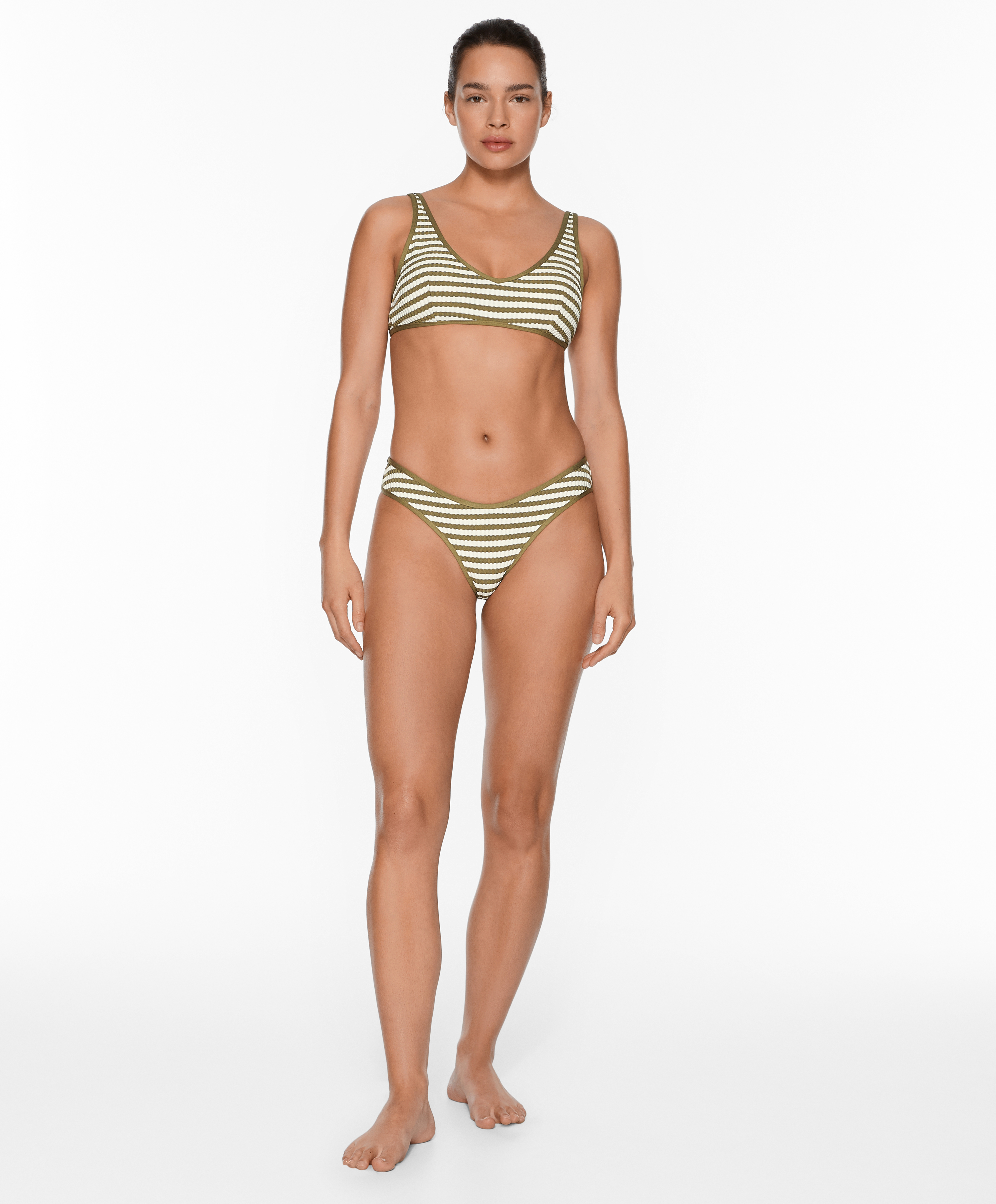 U-cut Brazilian bikini briefs