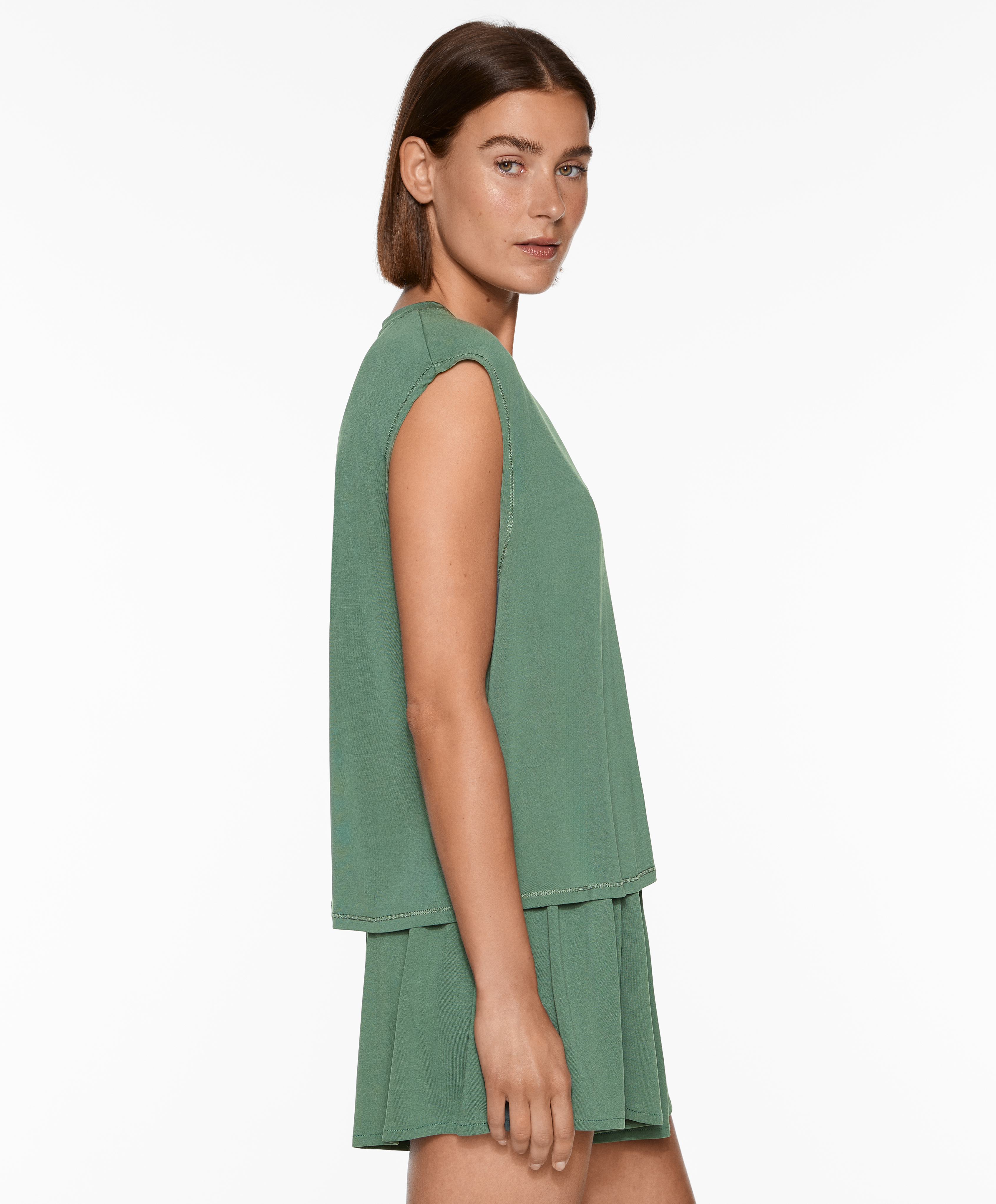 Modal blend short-sleeved T-shirt