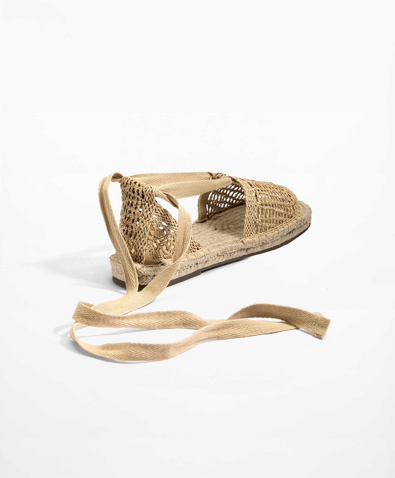Braided jute sandals
