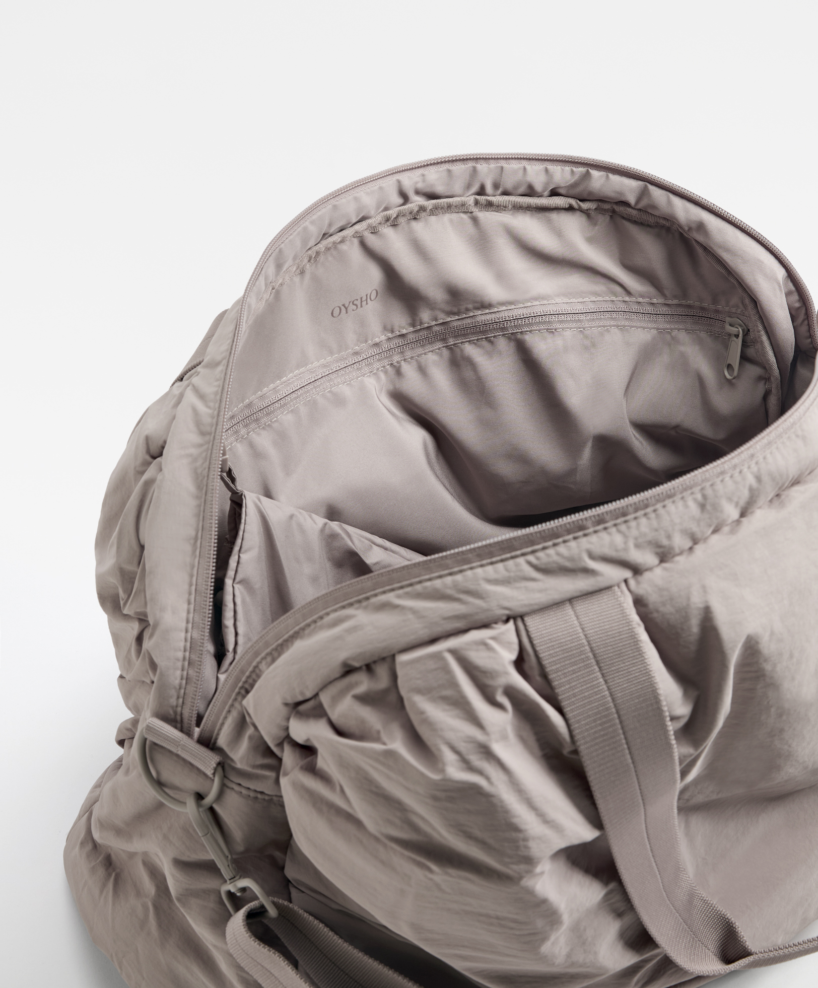 Ruched technical bag
