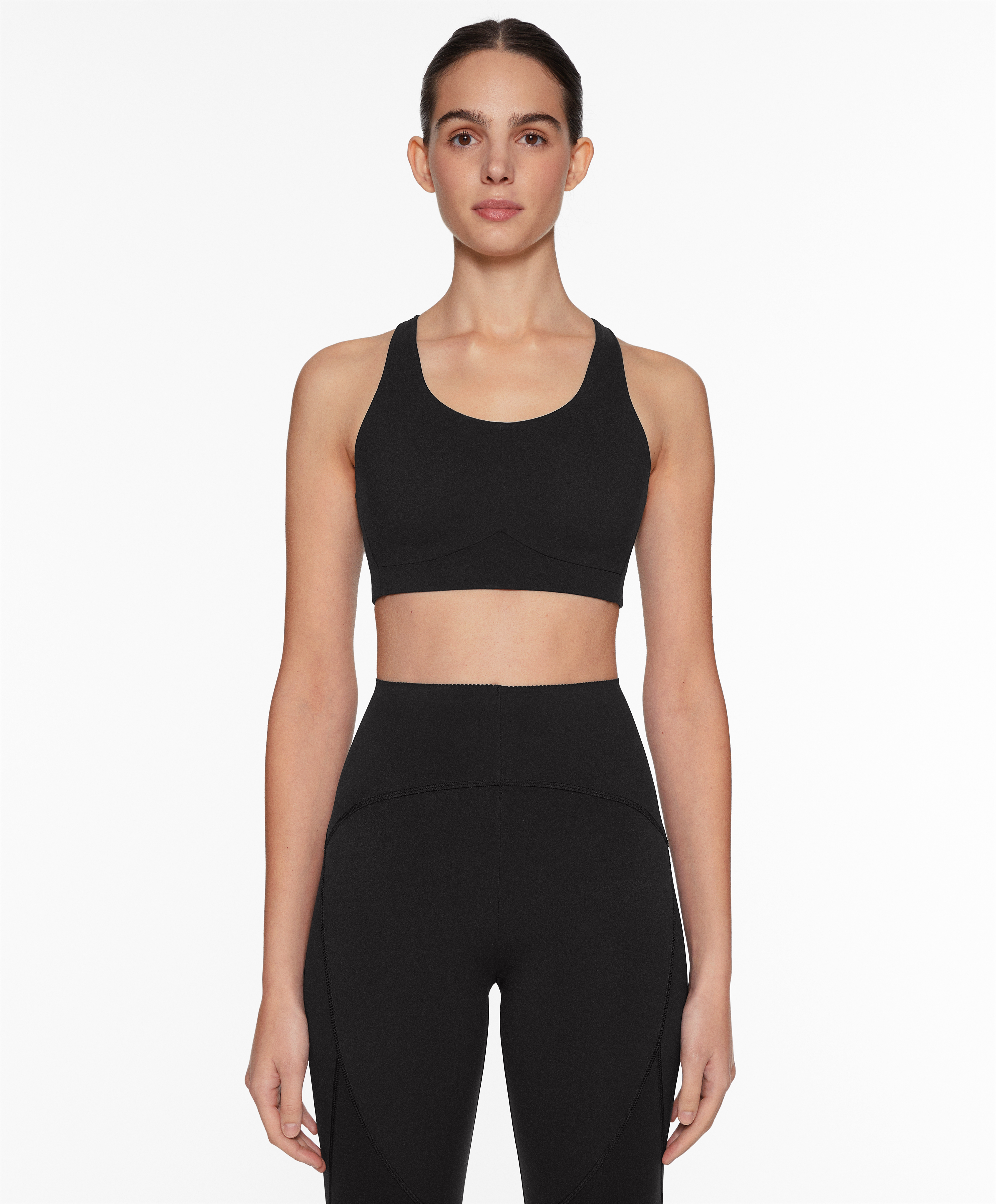 Firm support compressive sports bra