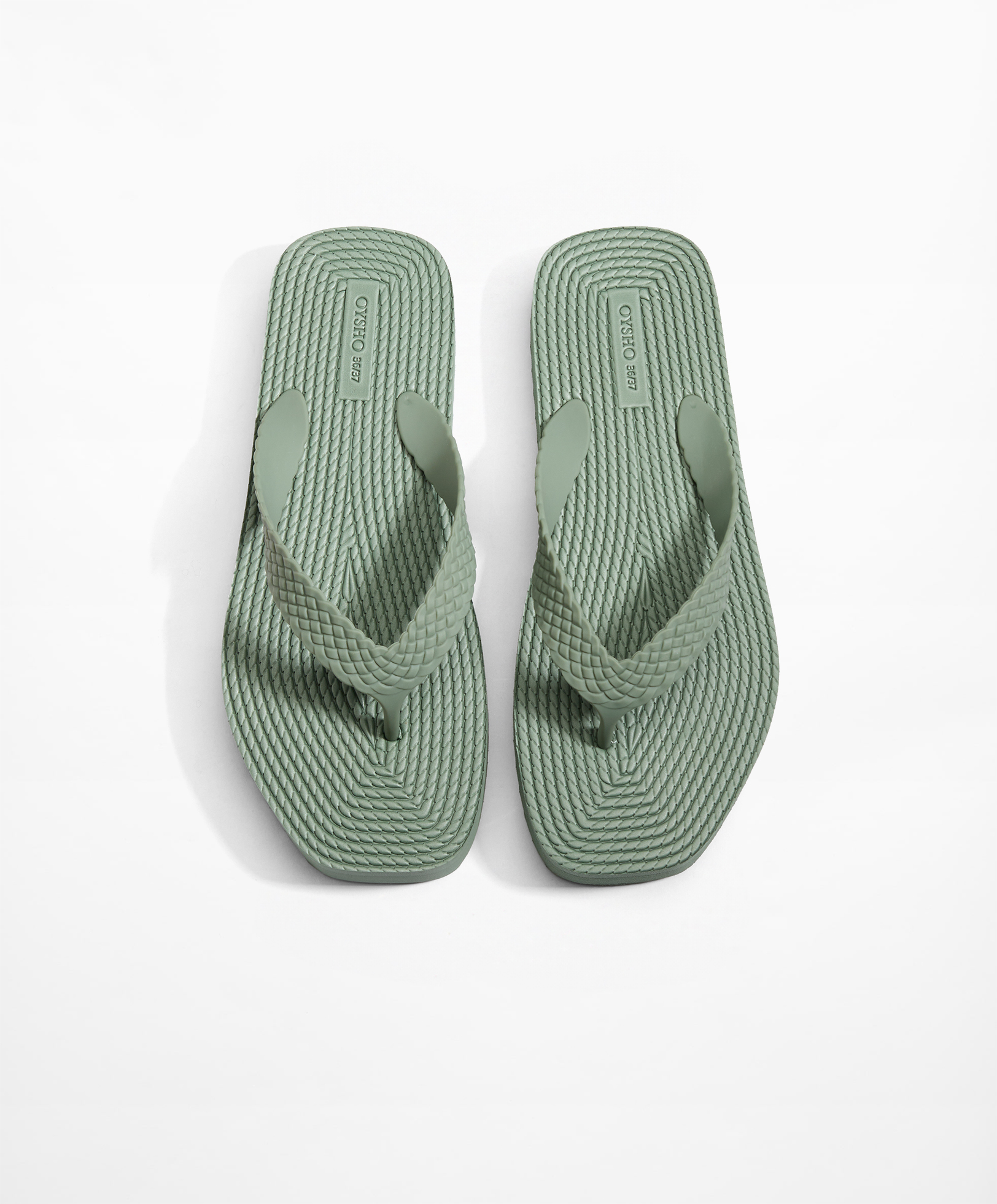 Braided platform beach sandals