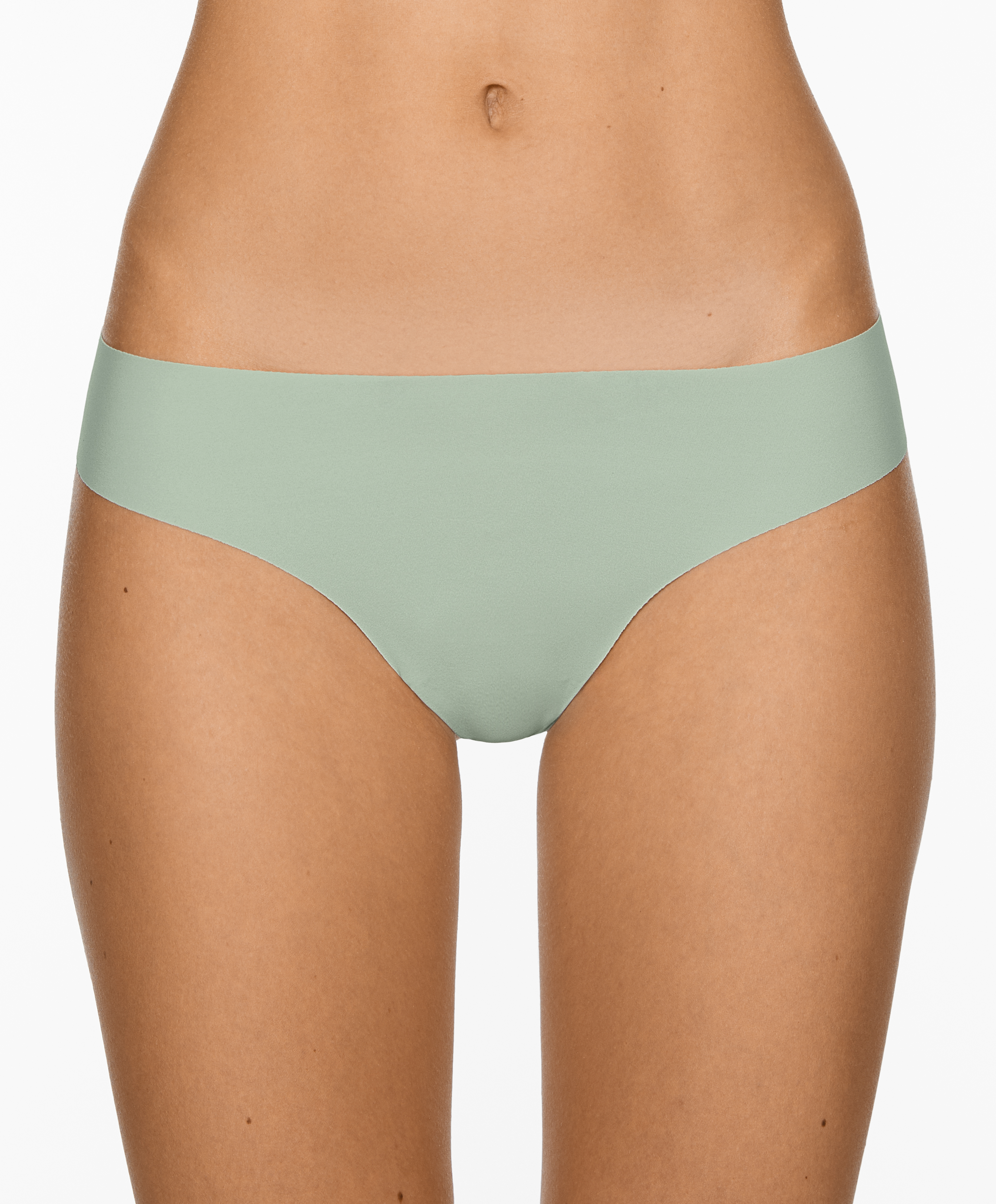 5 laser-cut polyamide blend thongs