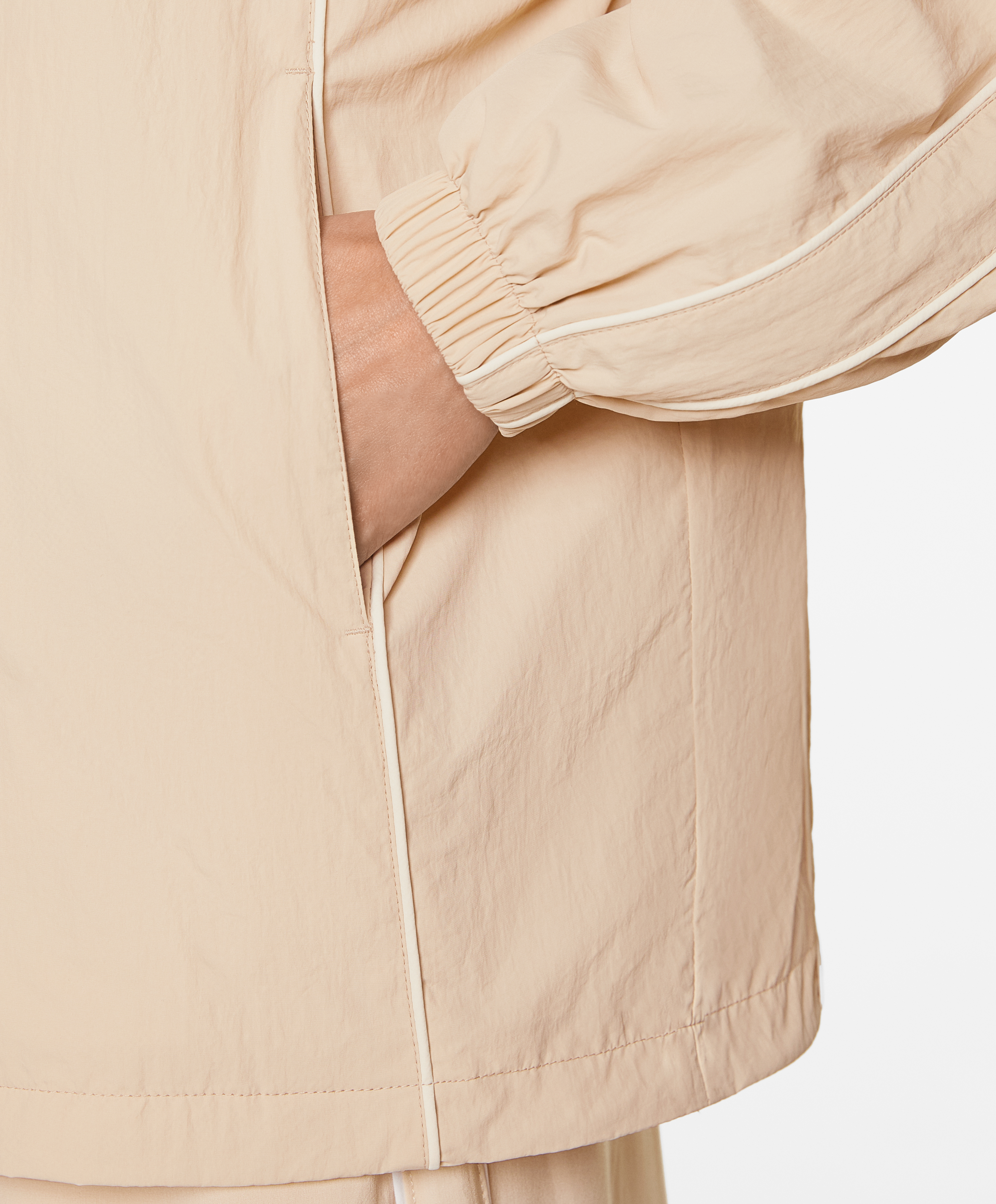 Water-repellent oversize jacket