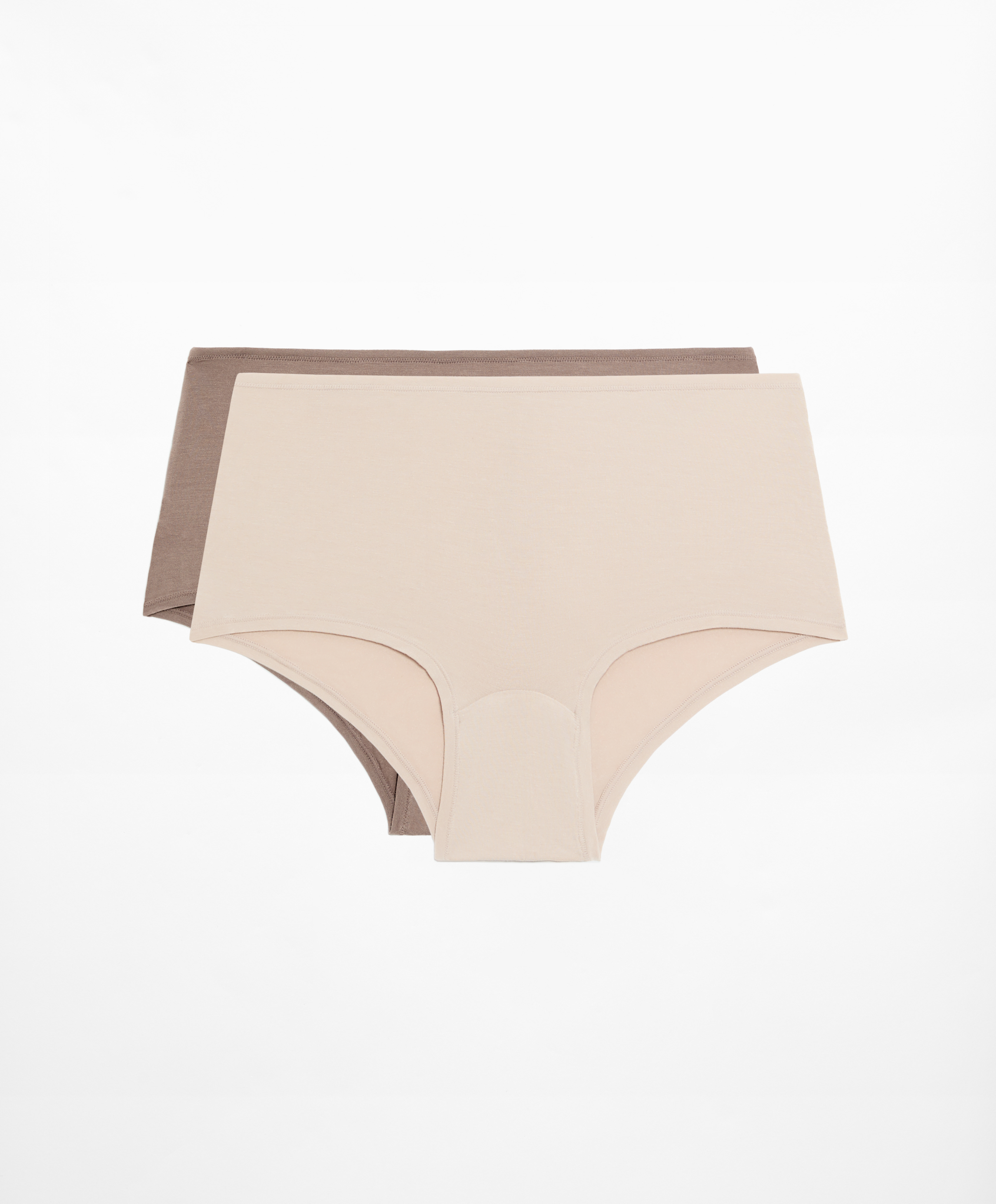 2 boyshort briefs in a modal blend and 16% silk