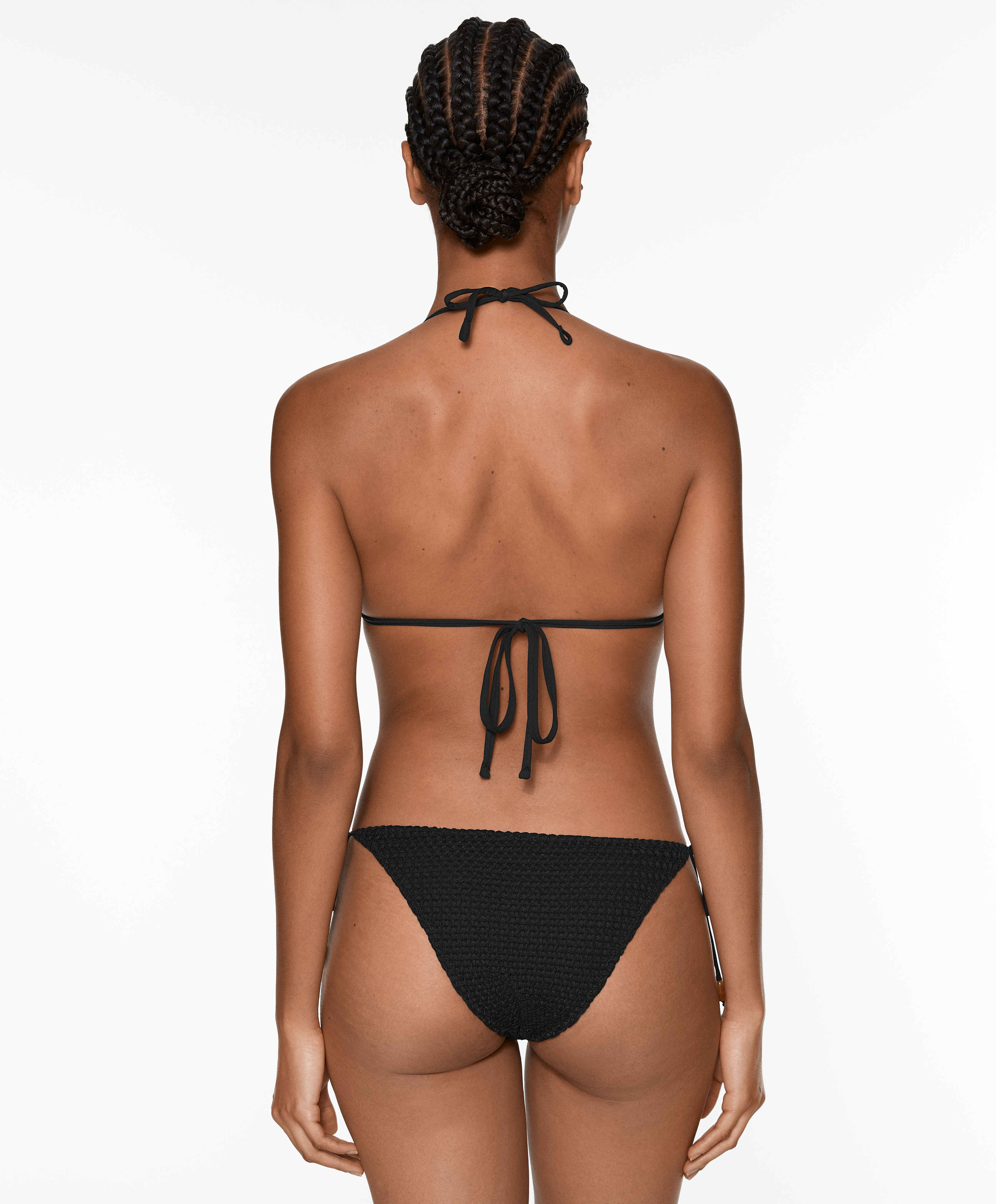 Medium-coverage crochet bikini briefs with ties