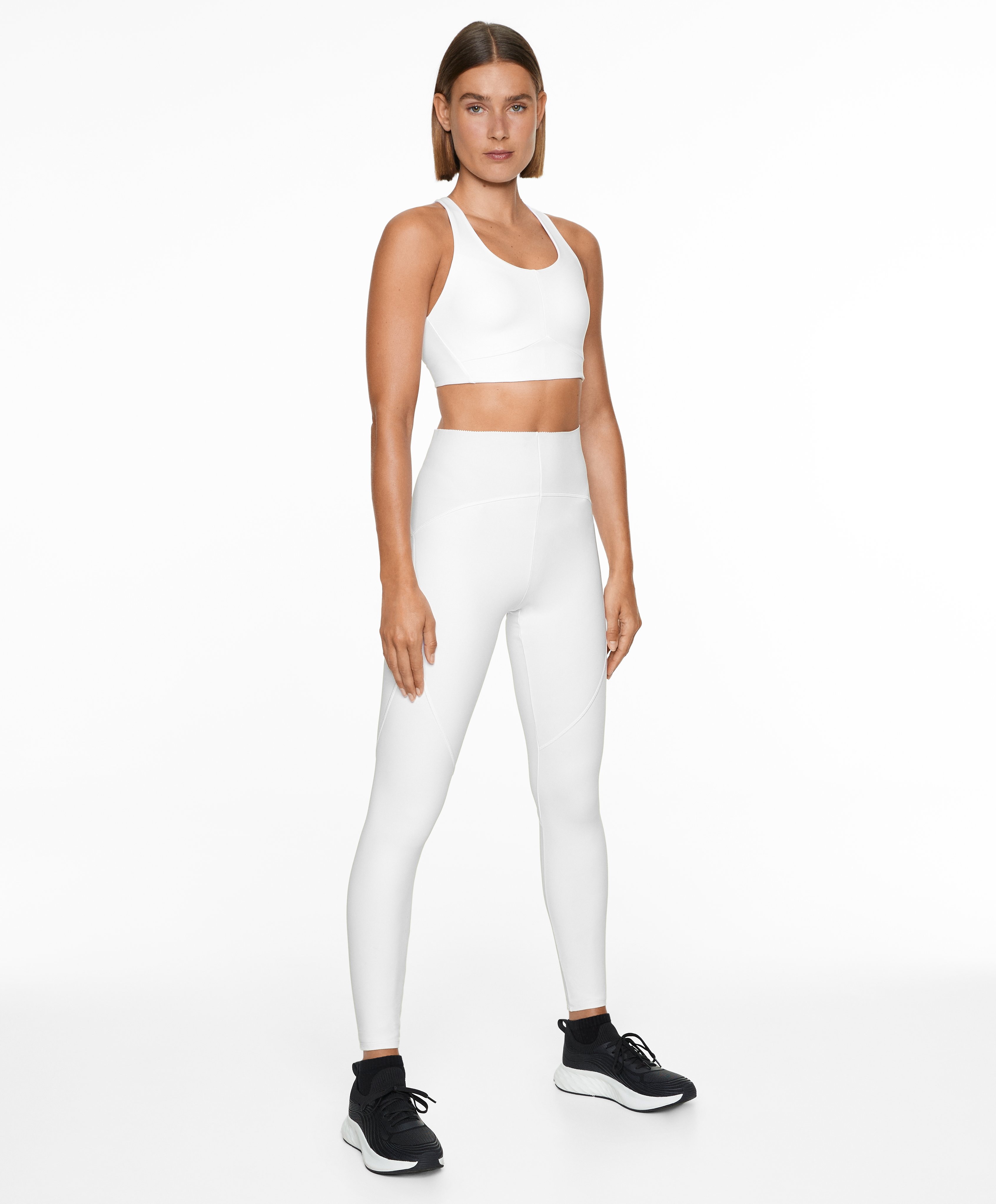 Basic compressive ankle-length leggings