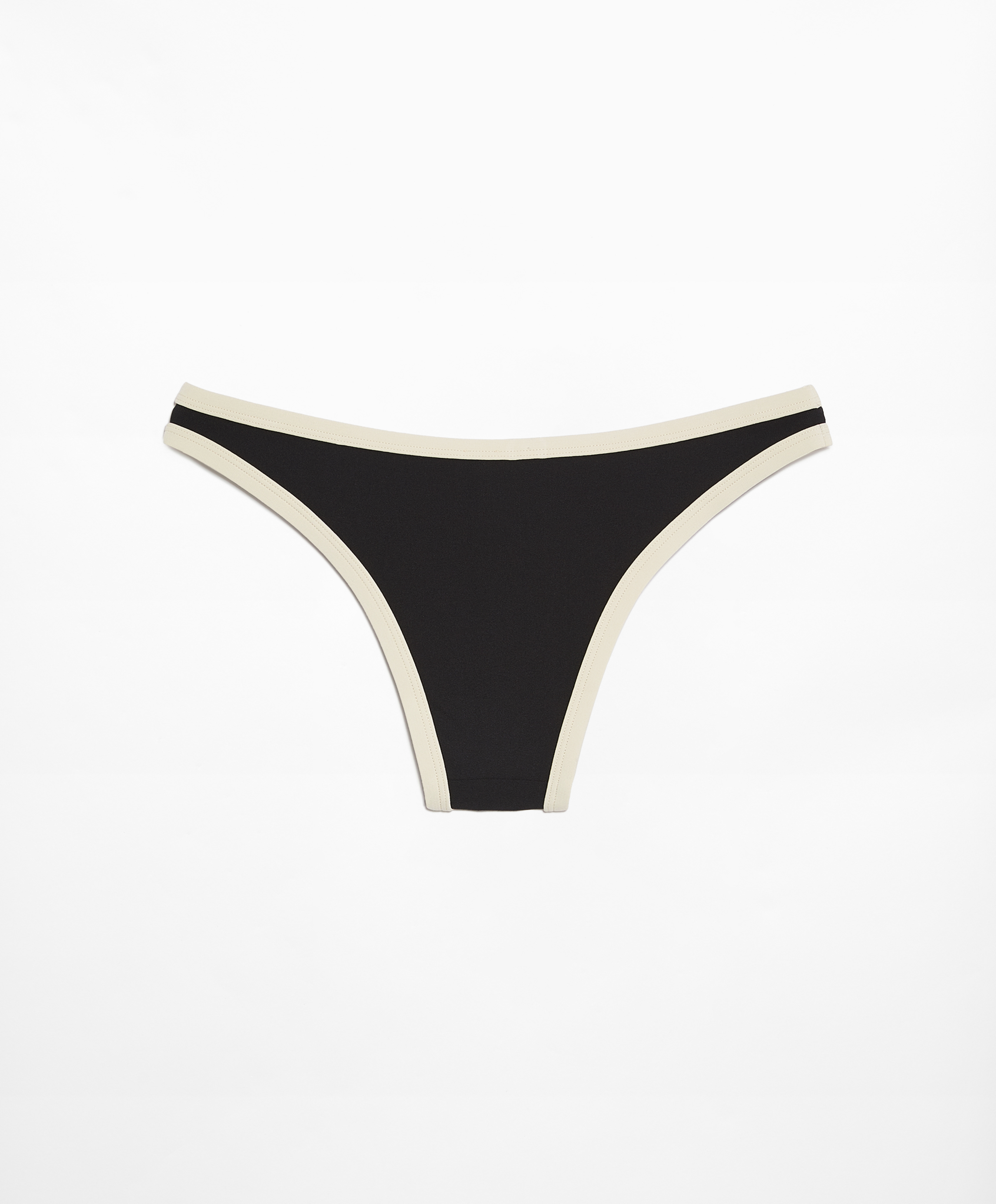 Contrast trim medium-coverage bikini briefs