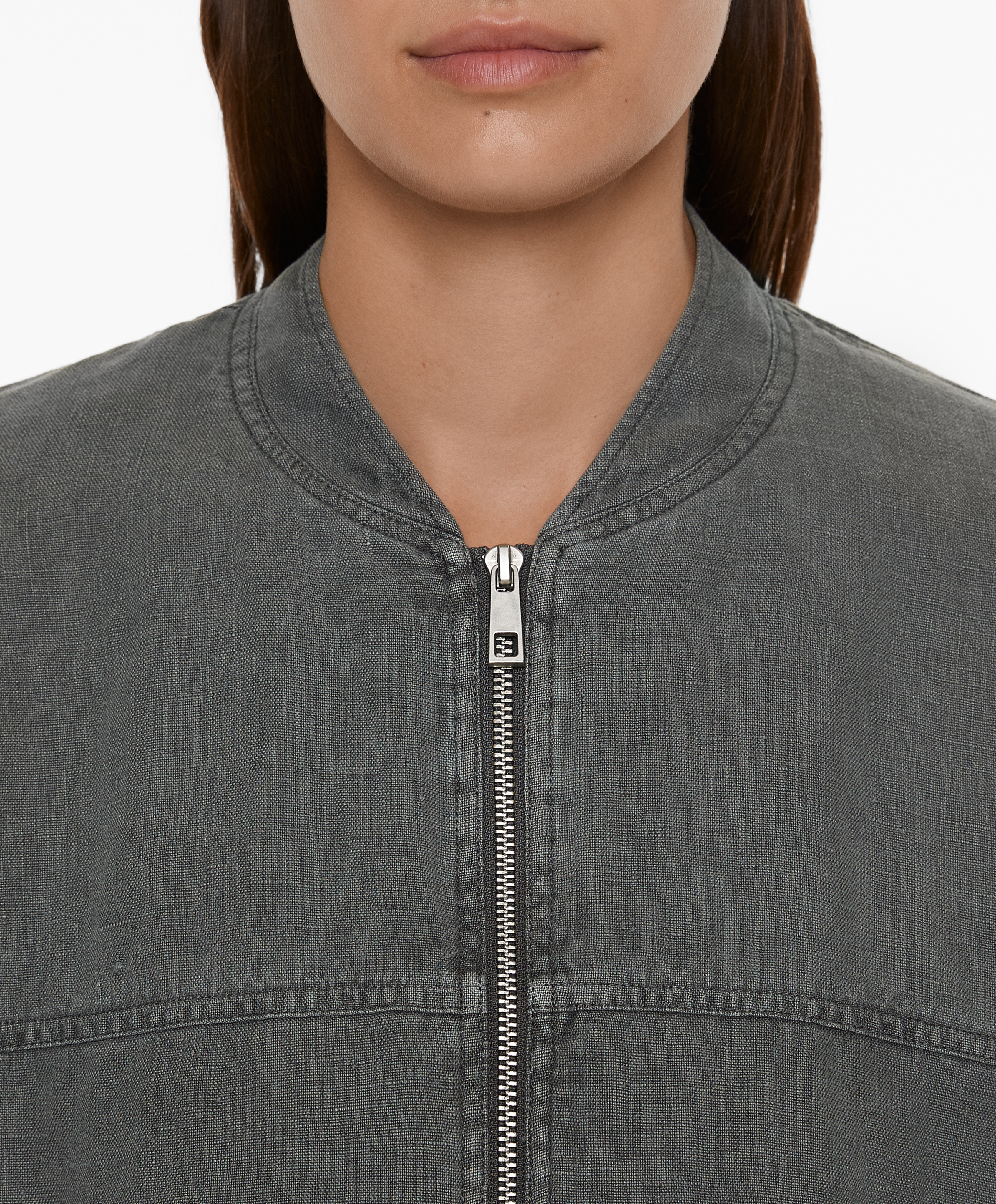 100% linen bomber jacket