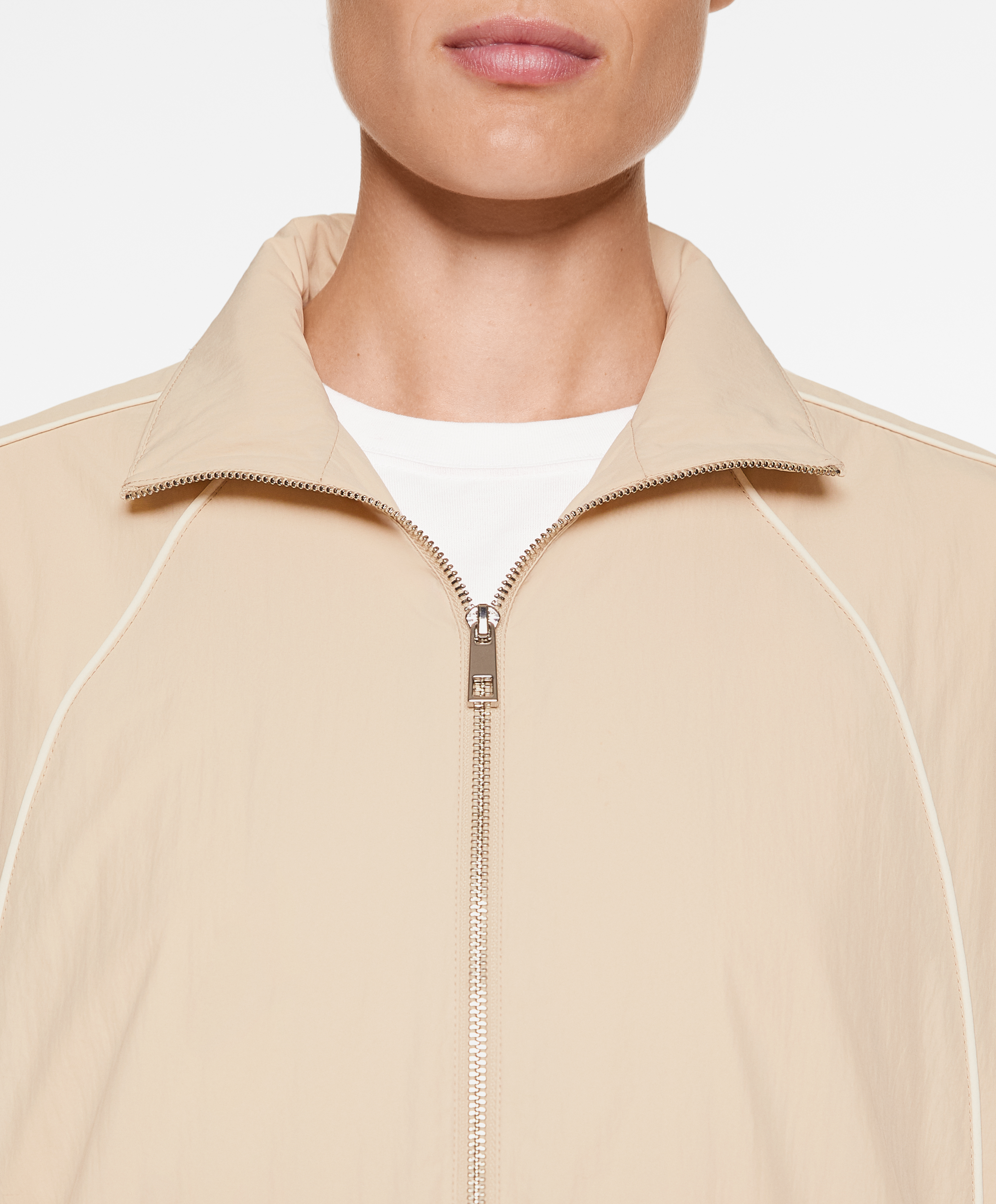 Water-repellent oversize jacket