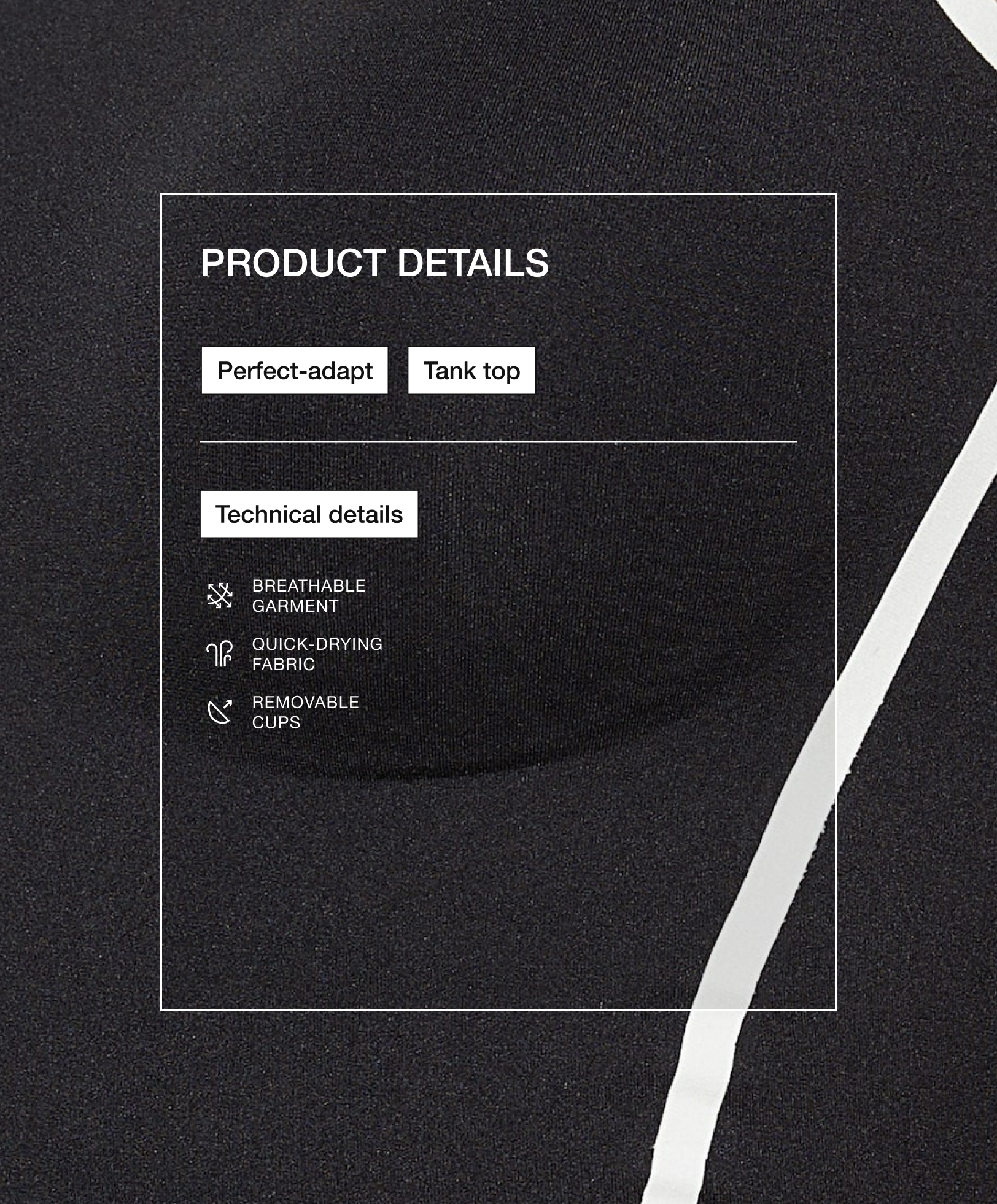 Perfect-adapt piping tank top