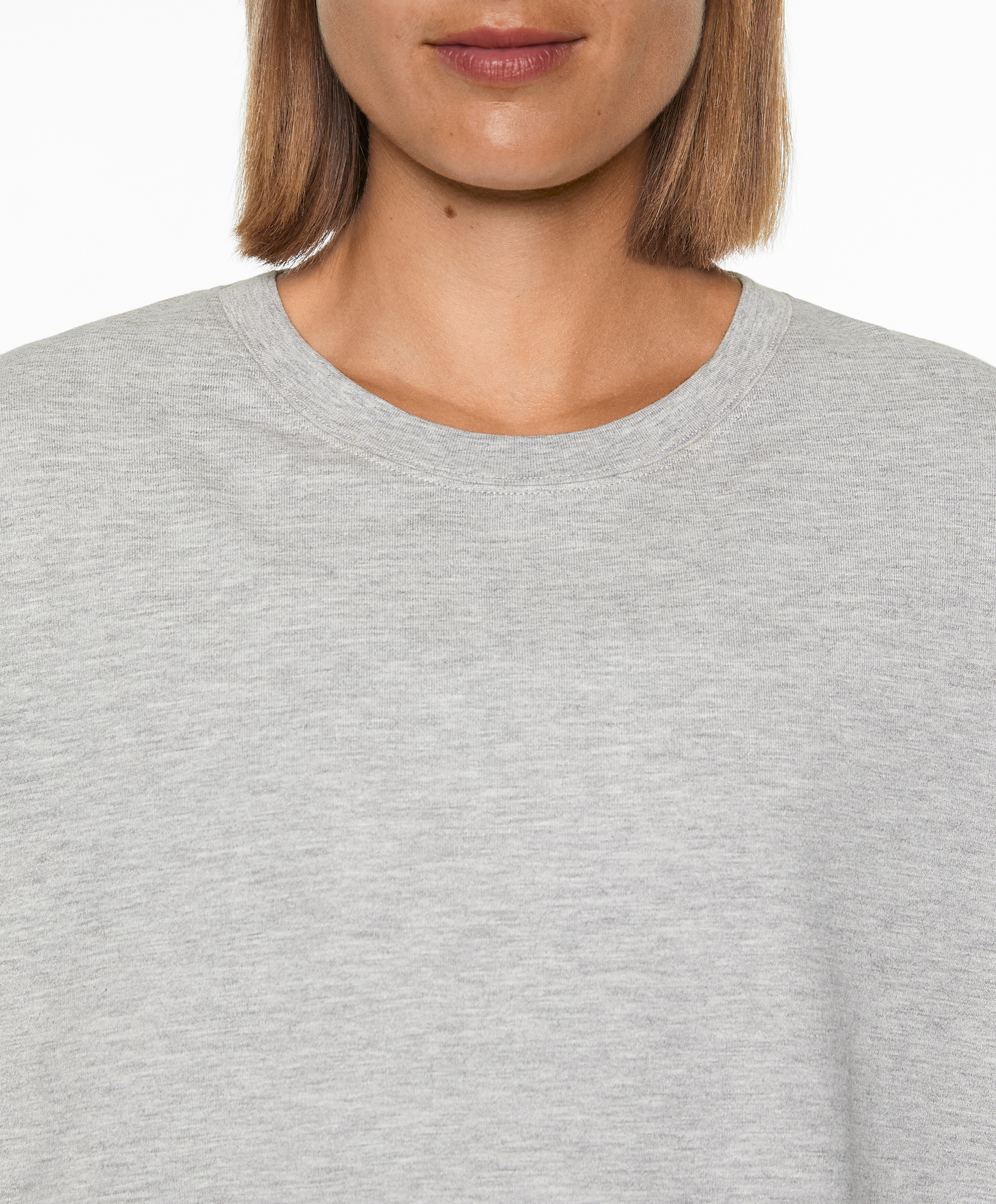 Short sleeve cotton blend T-shirt