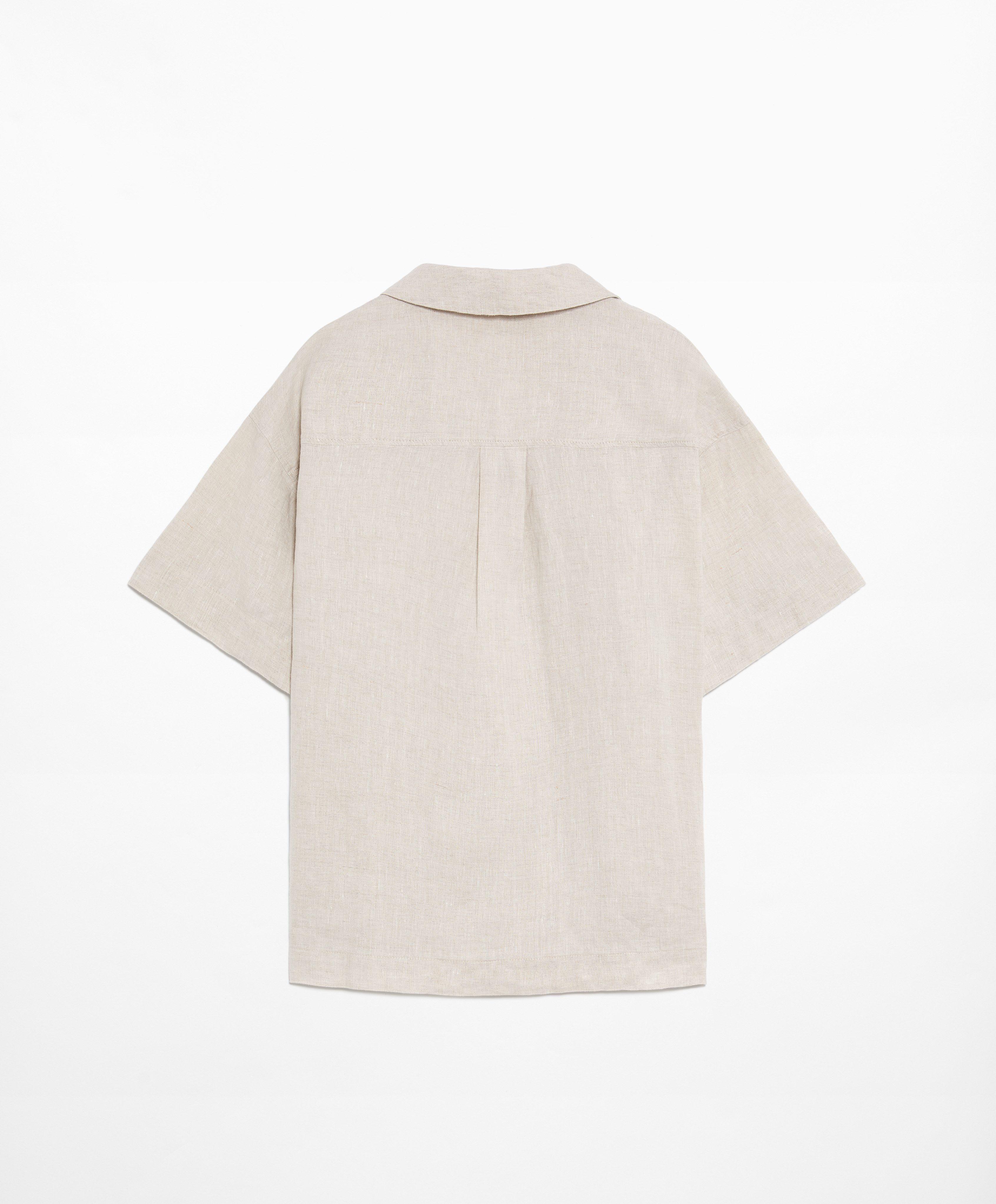 100% linen short sleeve shirt