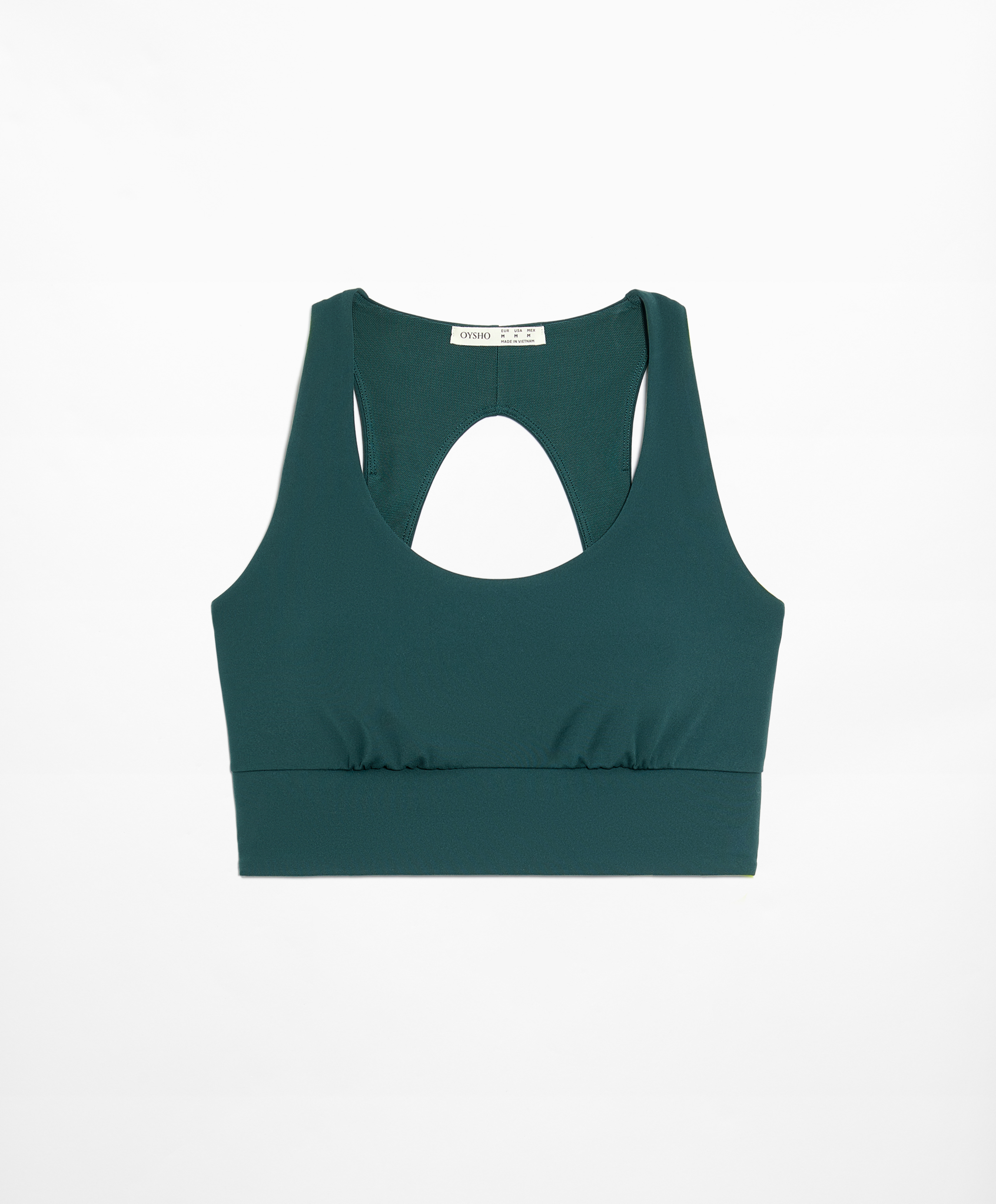Medium-support comfortlux open-back sports bra with cups