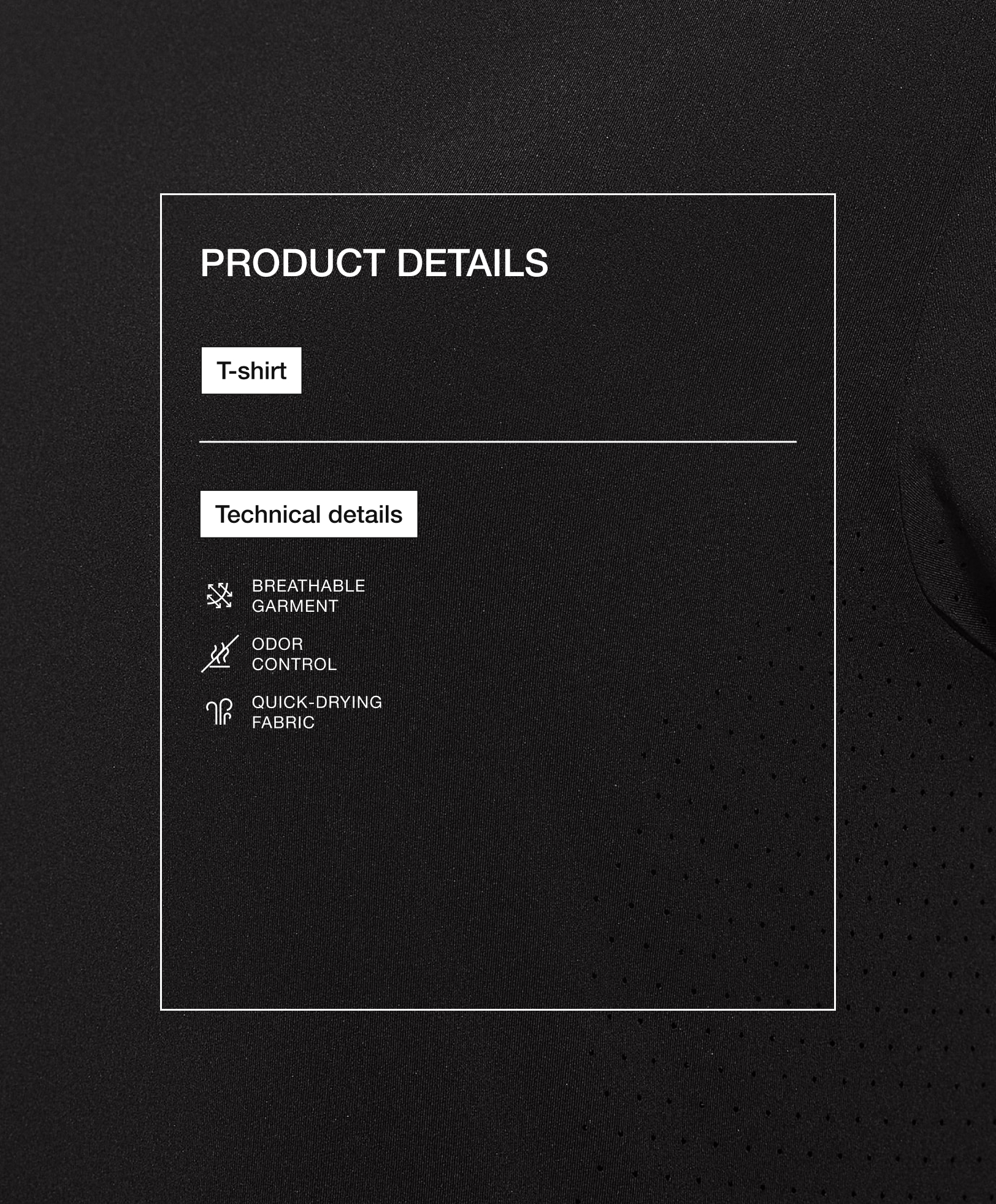 Fitted short-sleeved technical T-shirt