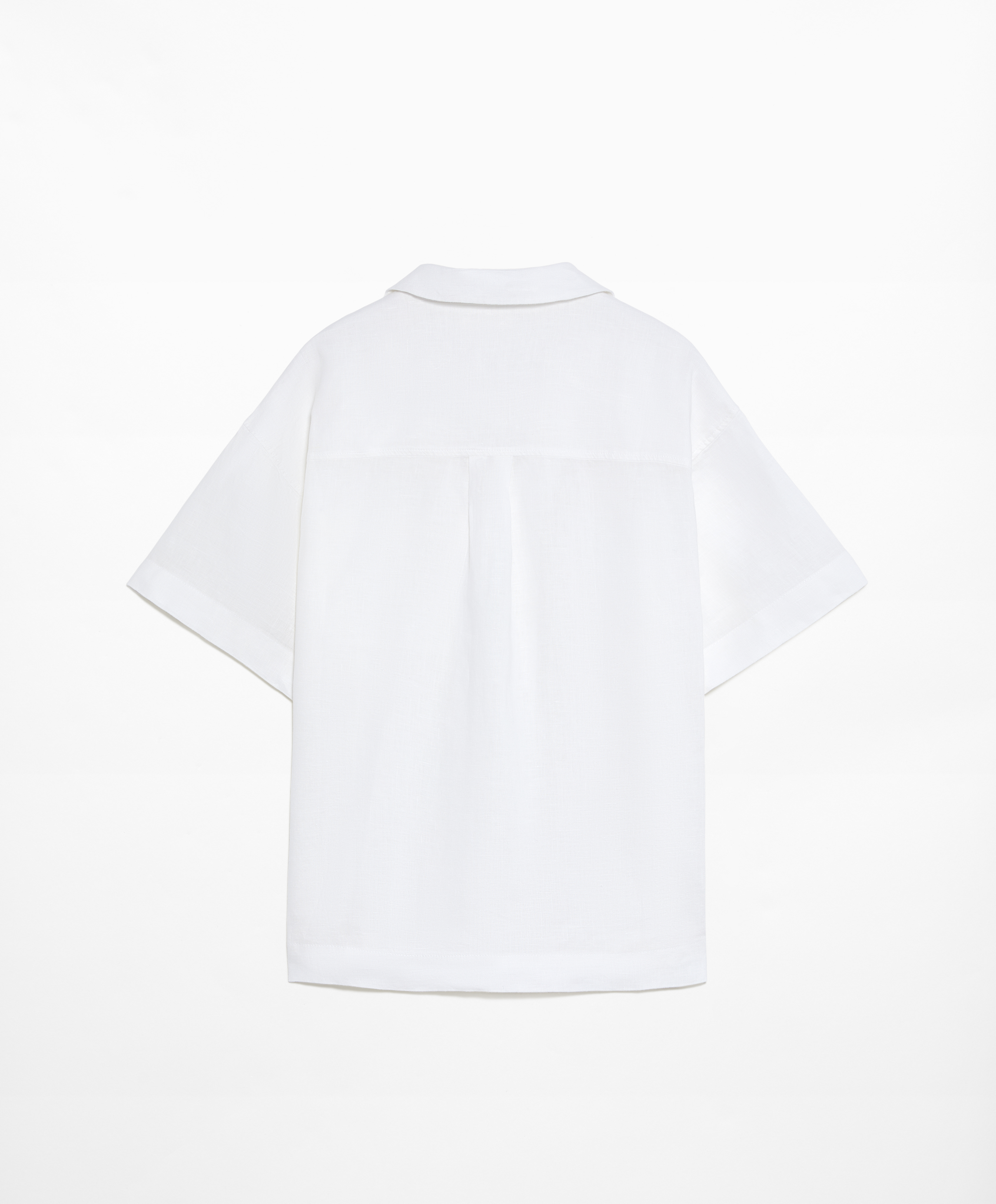 100% linen short sleeve shirt