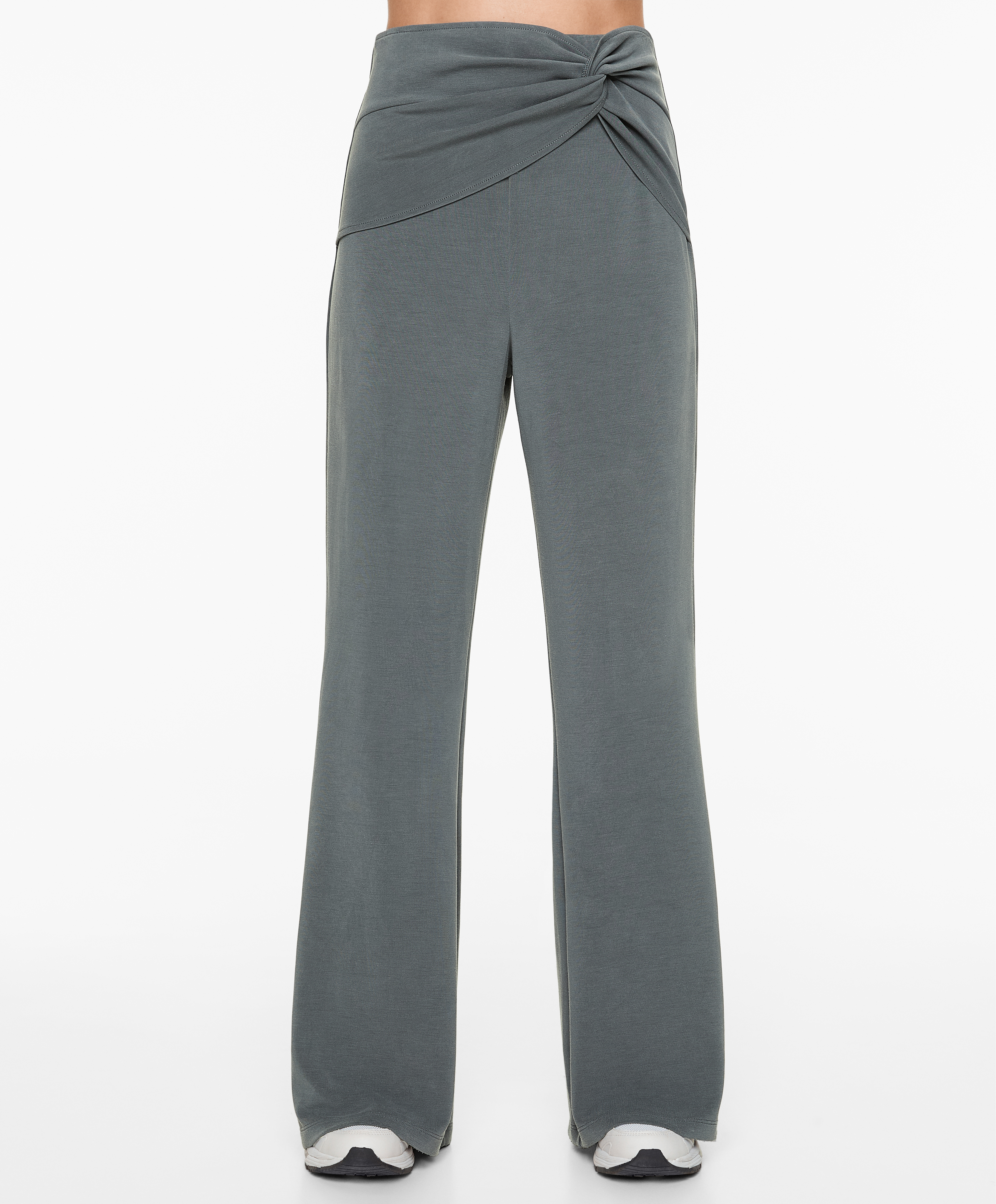 Flare trousers with modal