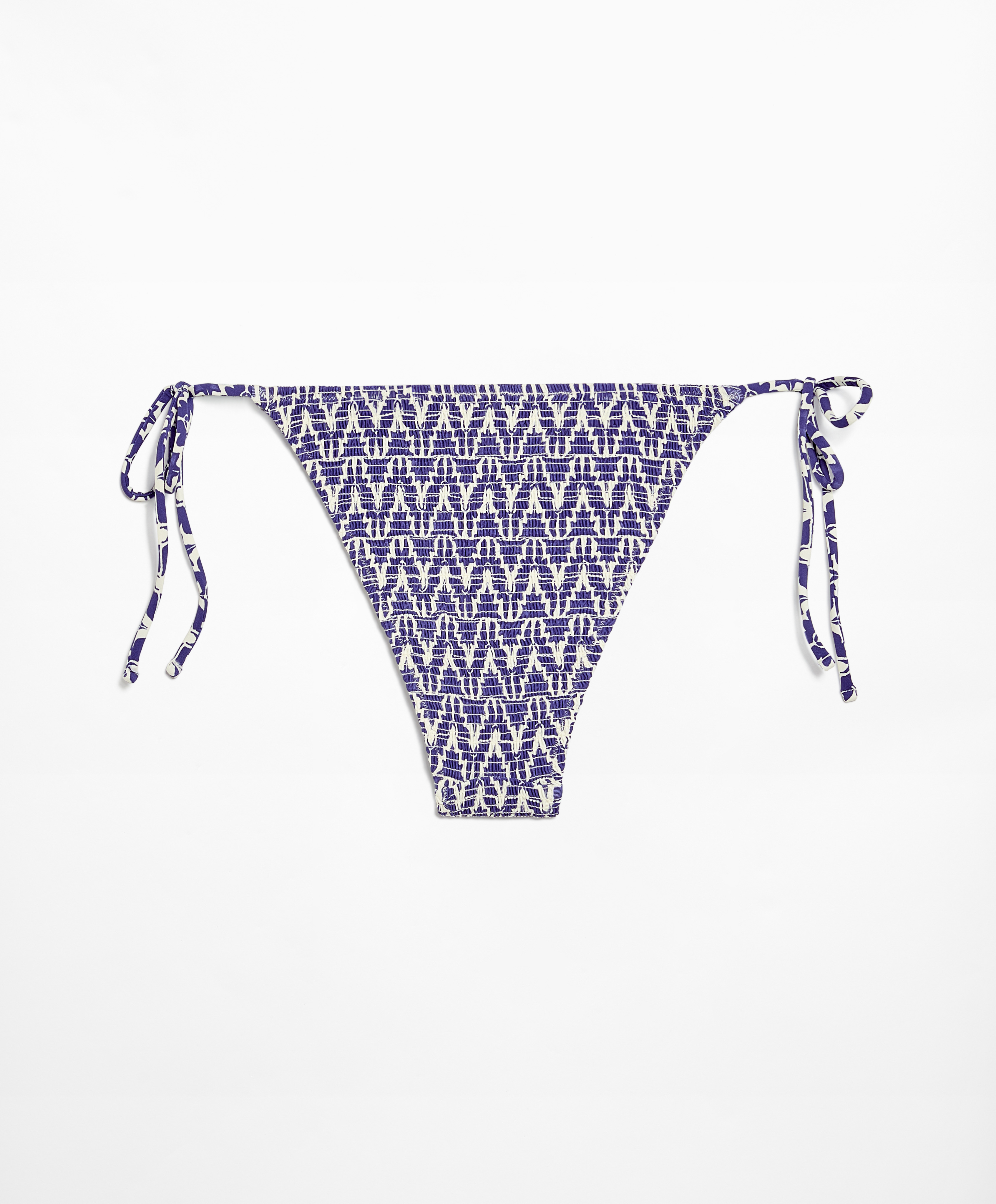 Smock medium-coverage bikini briefs with ties