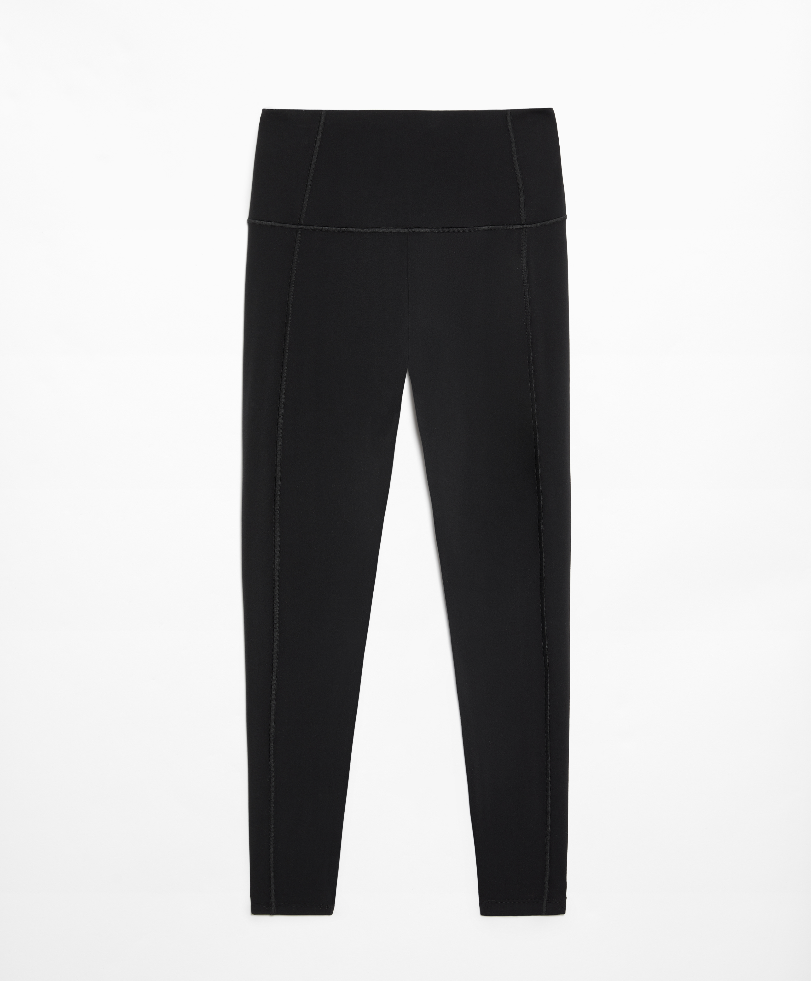 Comfortlux super-high-rise 65cm ankle-length leggings with overlocking detail