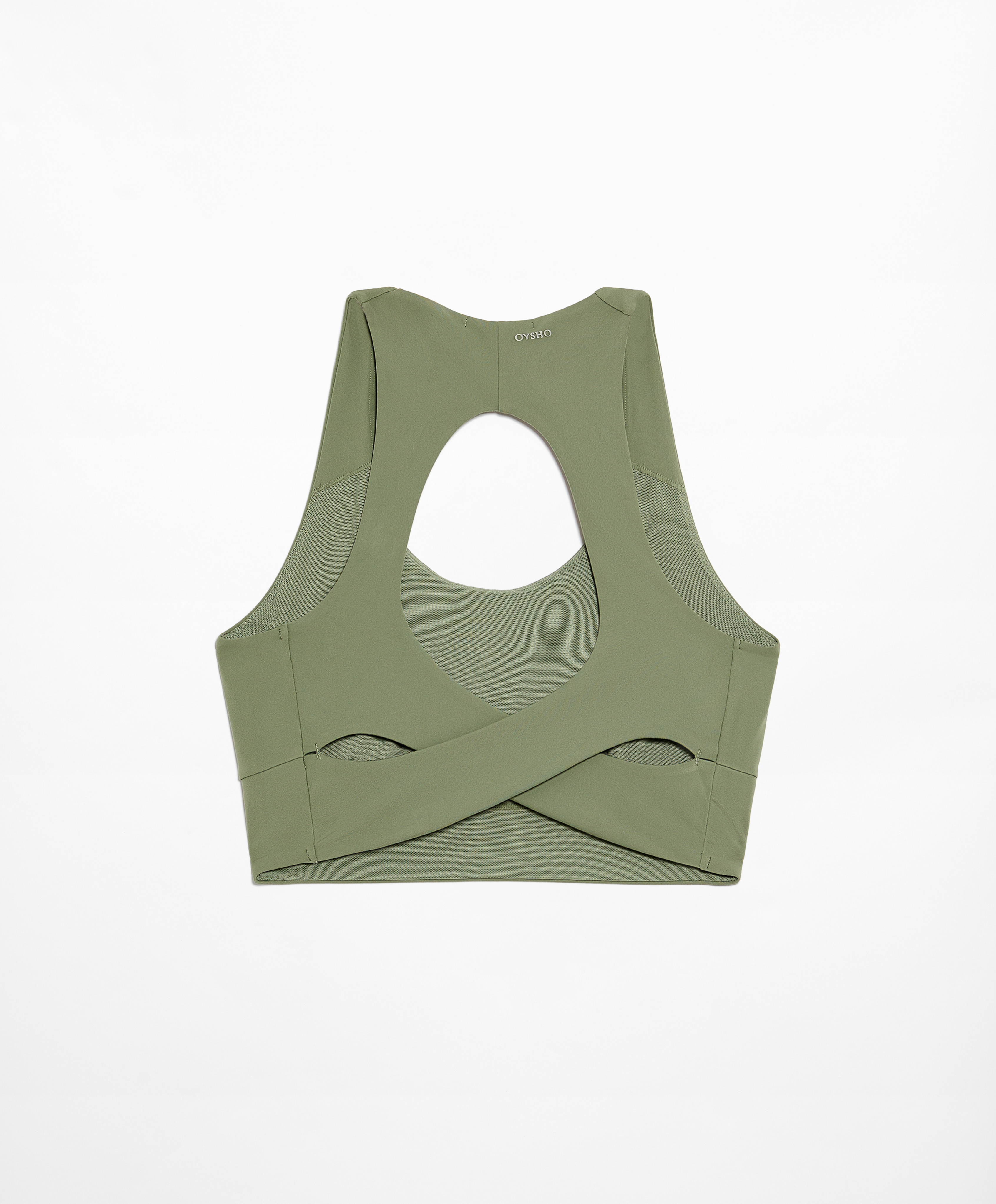 Medium-support comfortlux open-back sports bra with cups