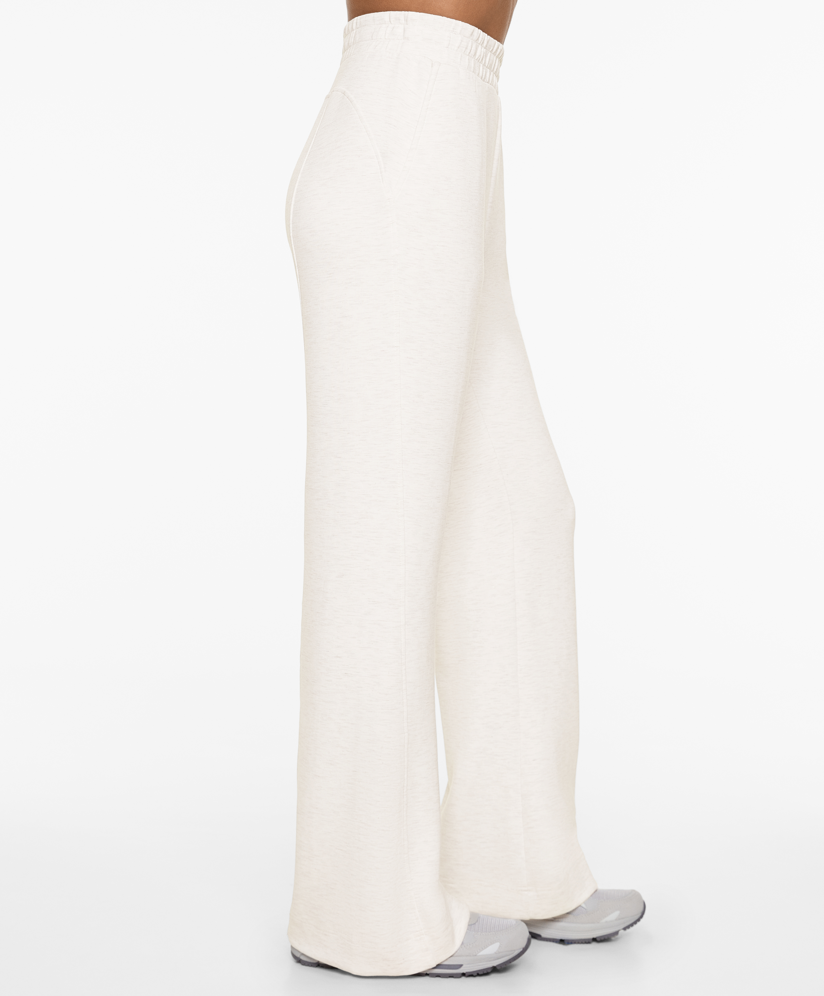 Flare trousers with modal