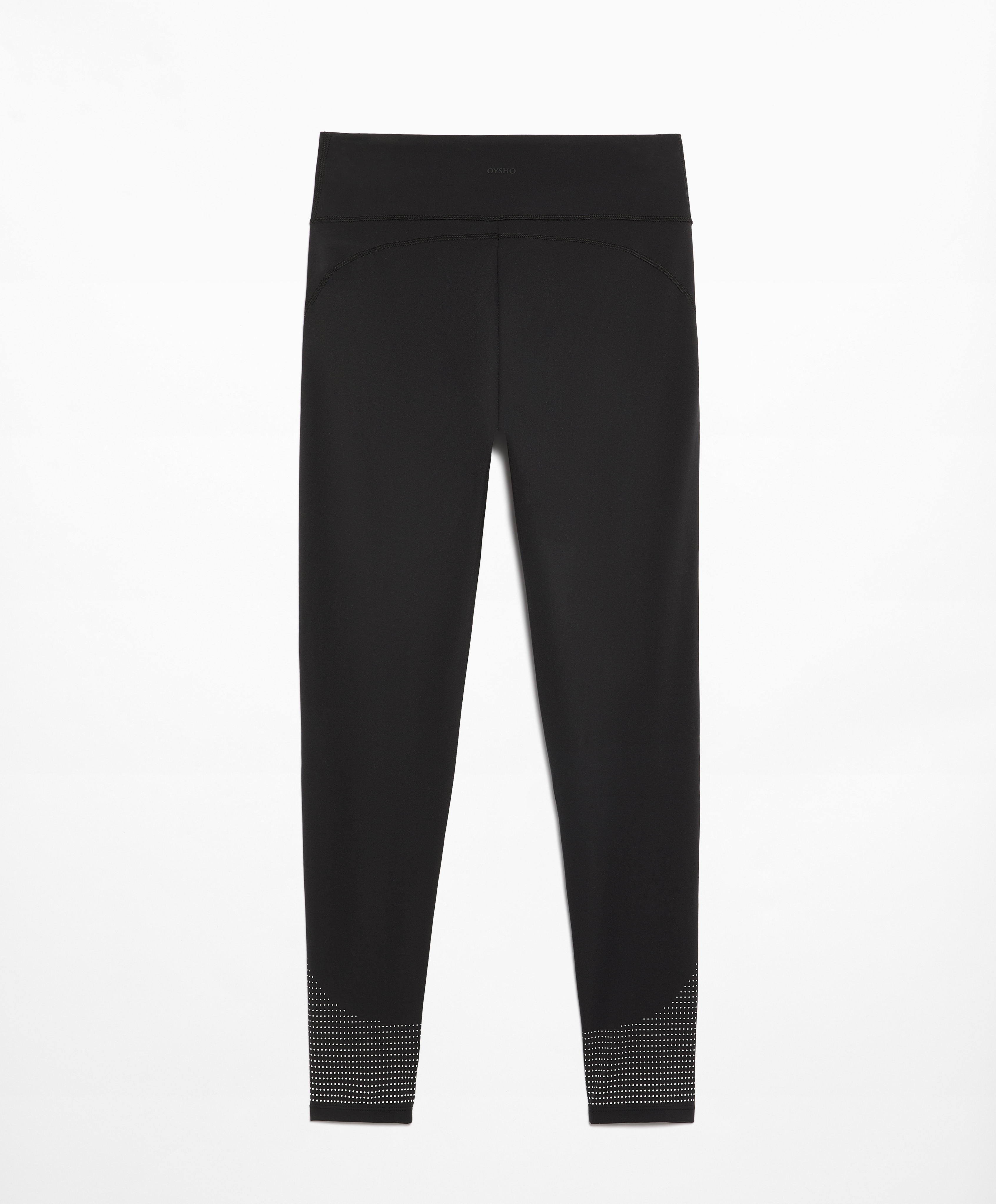 Compressive running high-rise 65cm ankle-length leggings