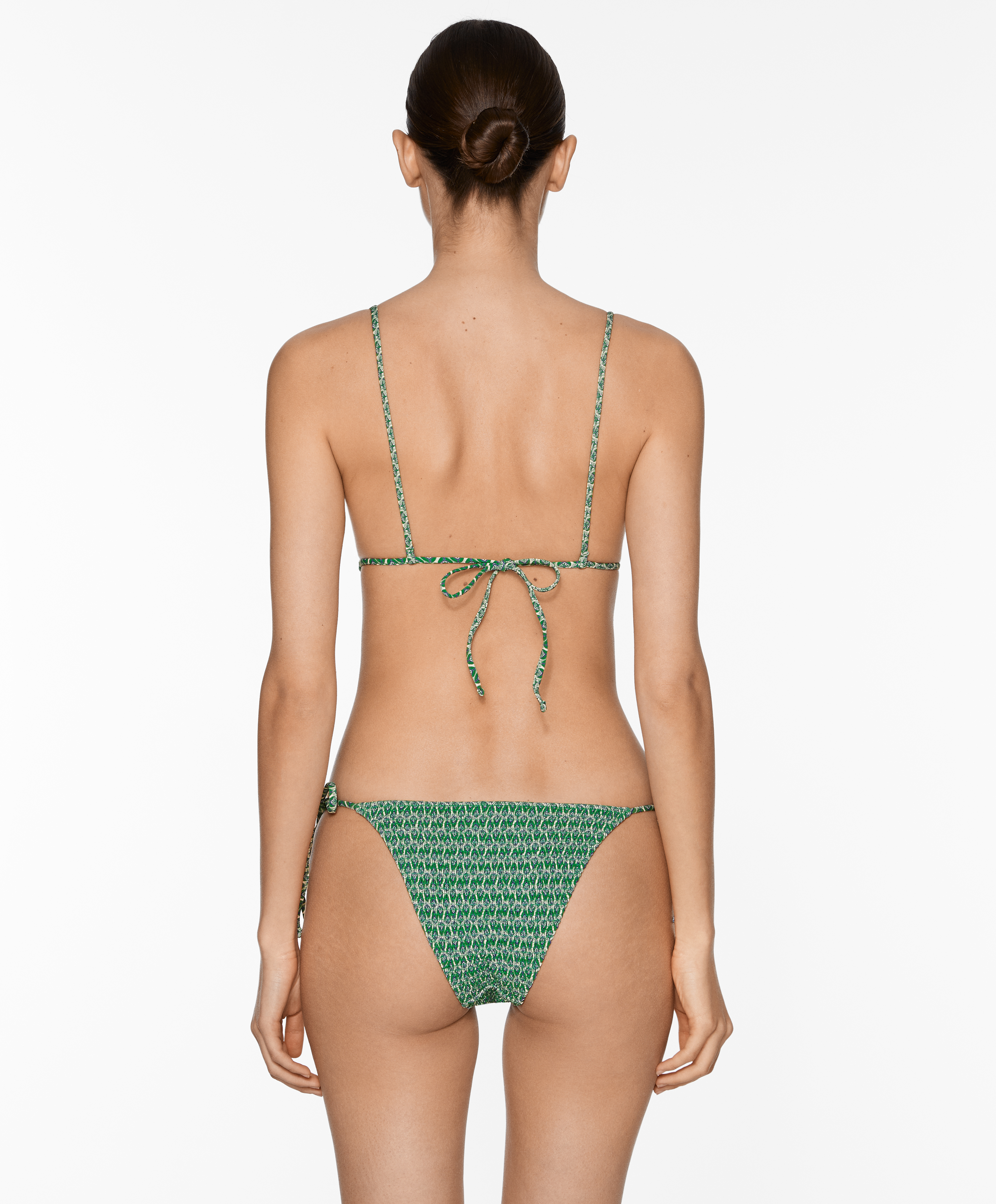 Smock medium-coverage bikini briefs with ties