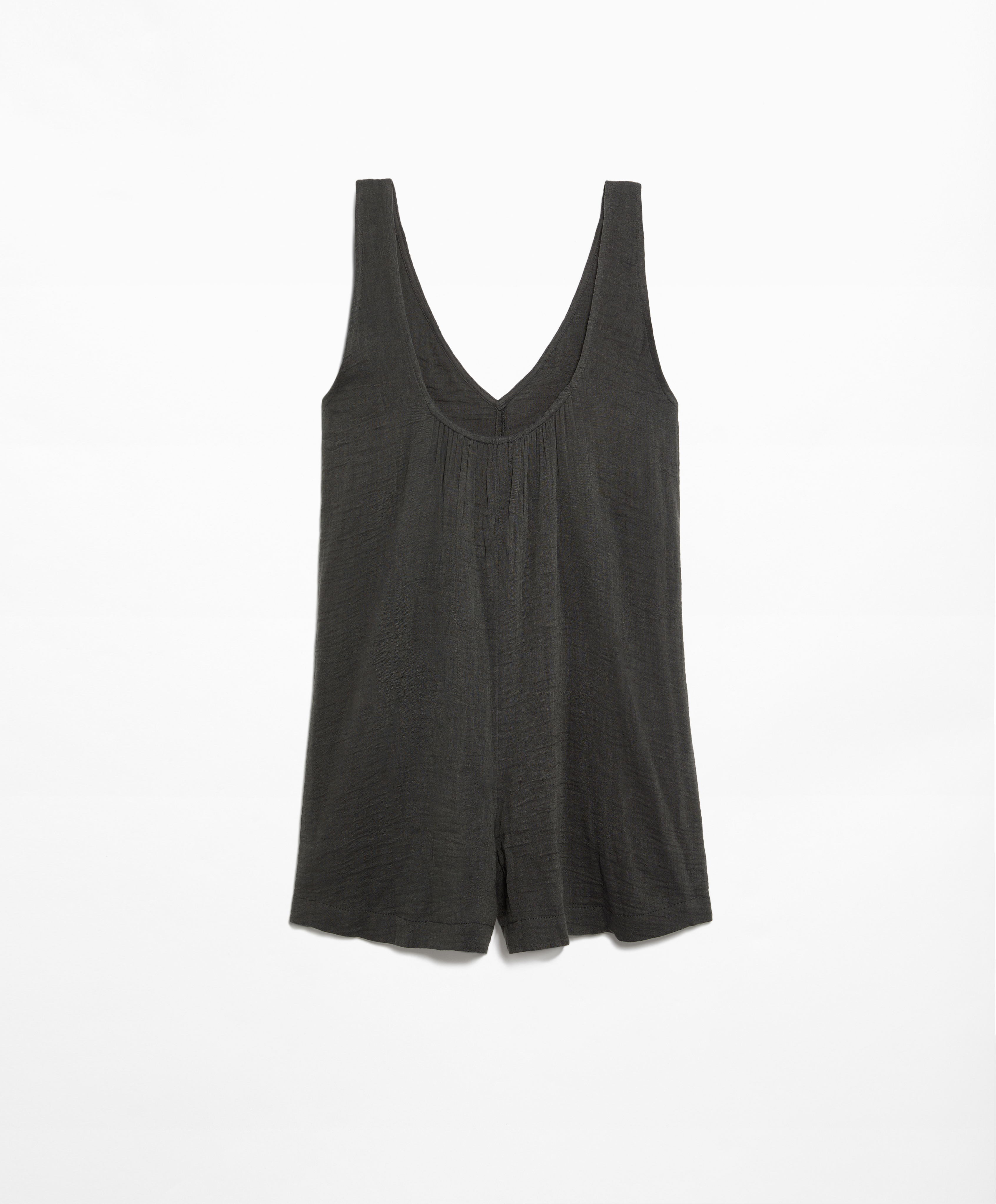 Short jumpsuit with cotton