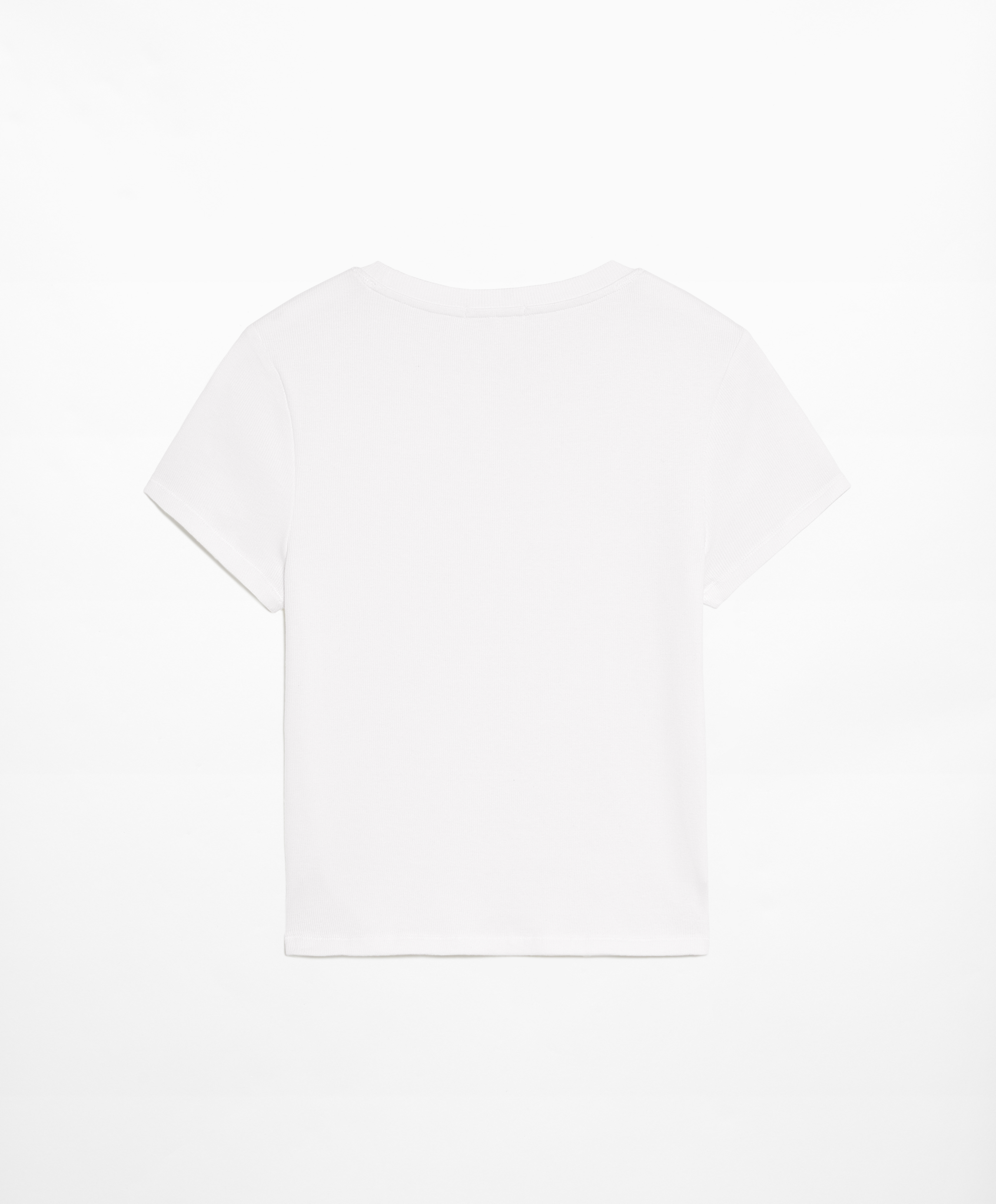 Ribbed short sleeve T-shirt