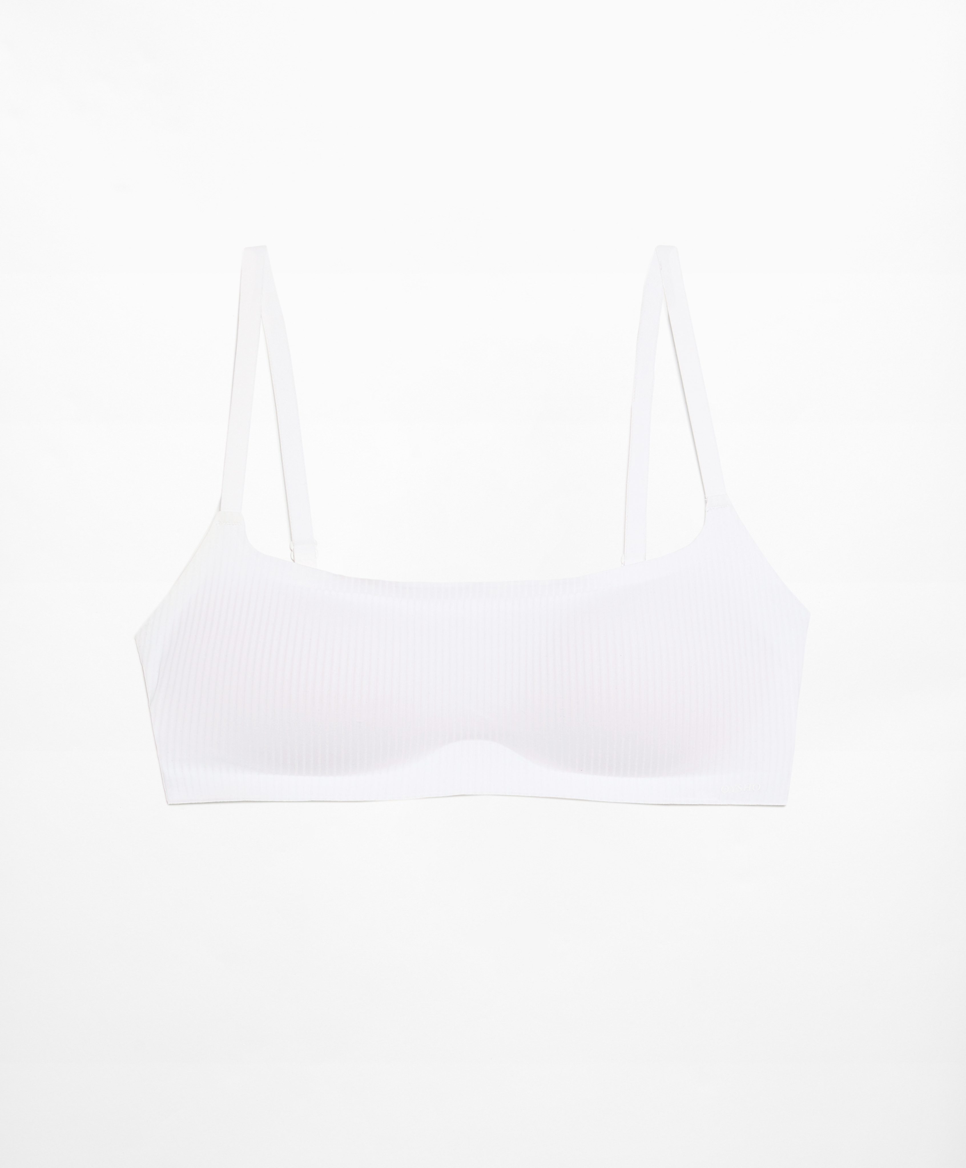 Invisible micro rib bra top