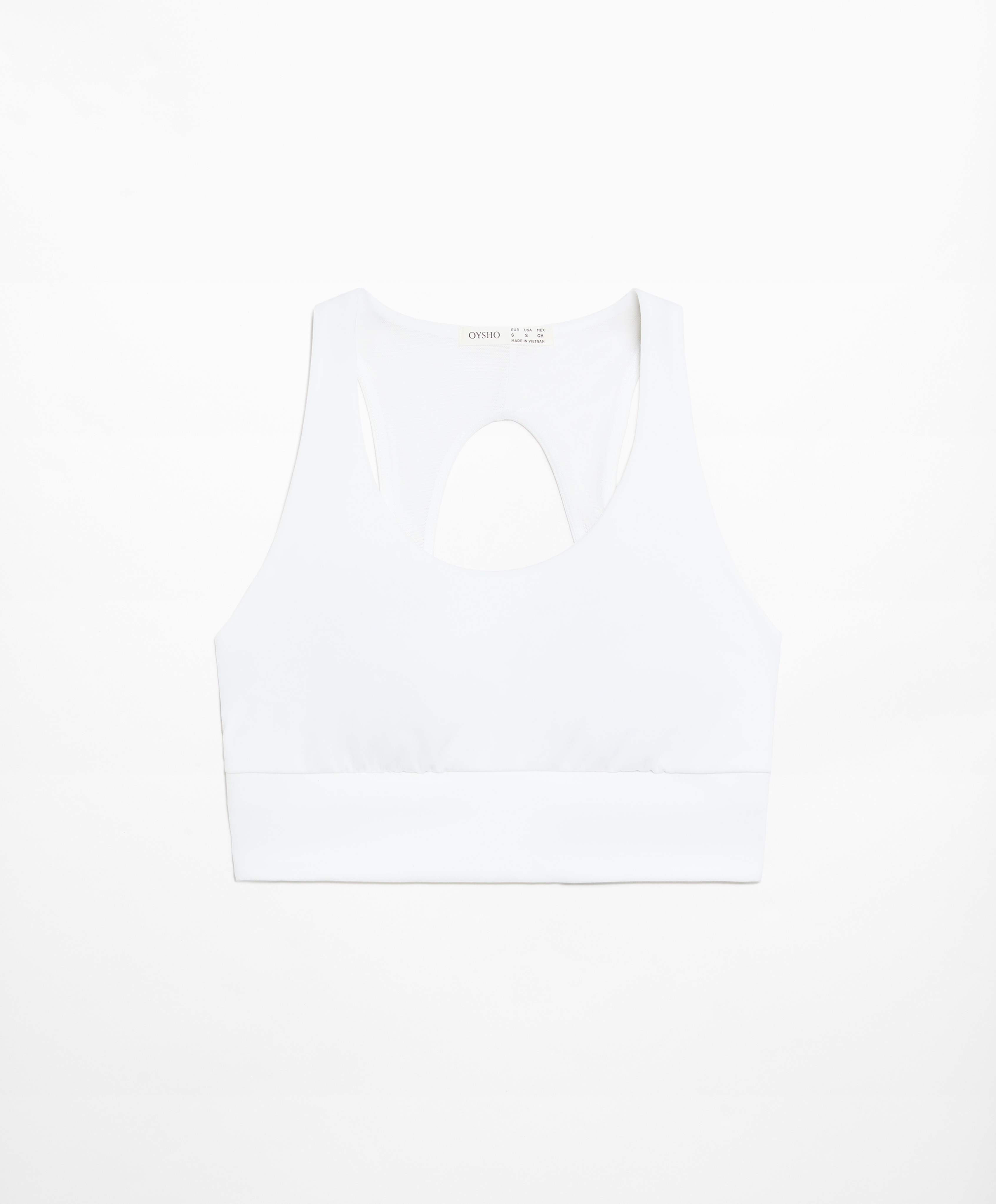 Medium-support comfortlux open-back sports bra with cups