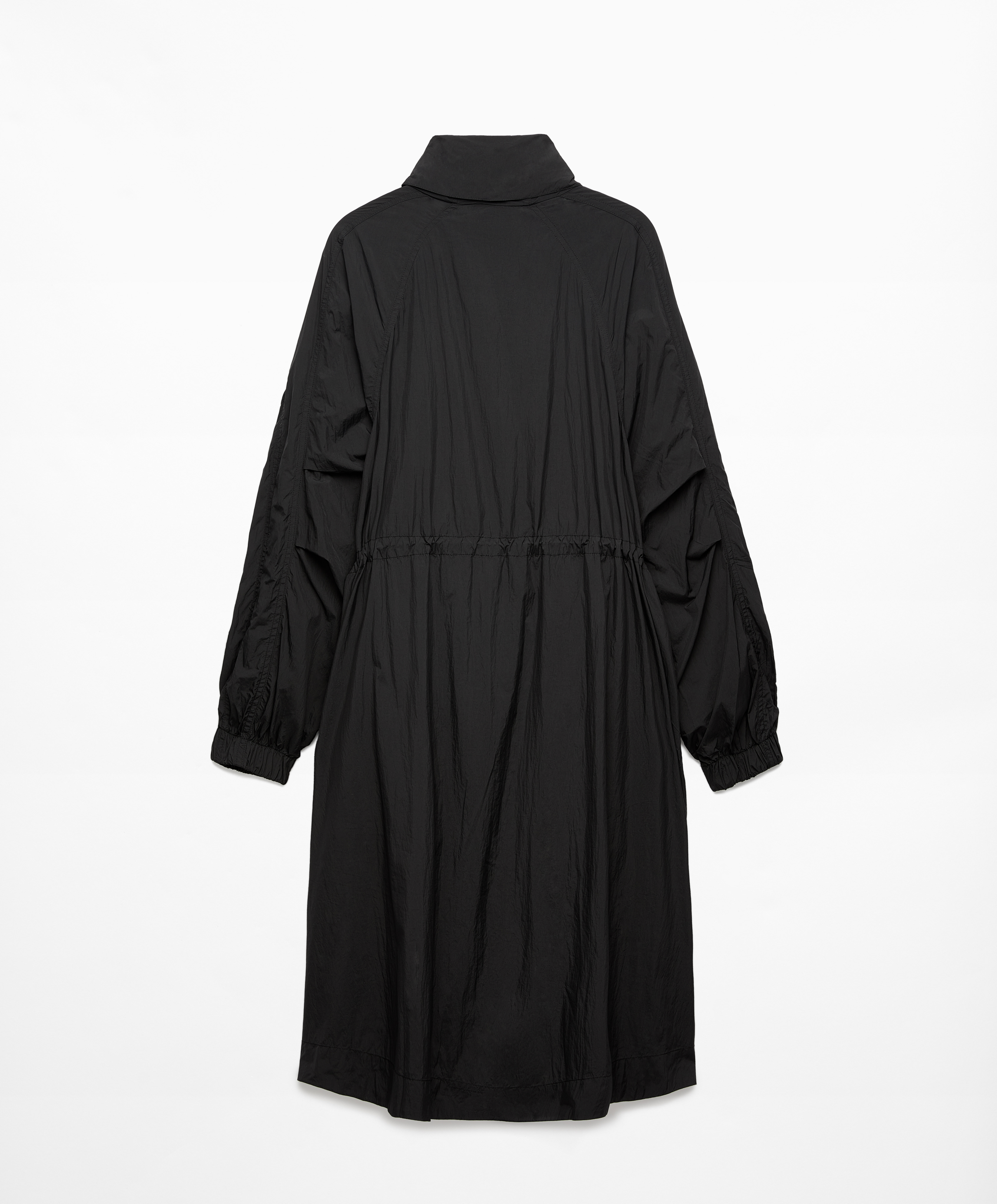 Water-repellent midi jacket
